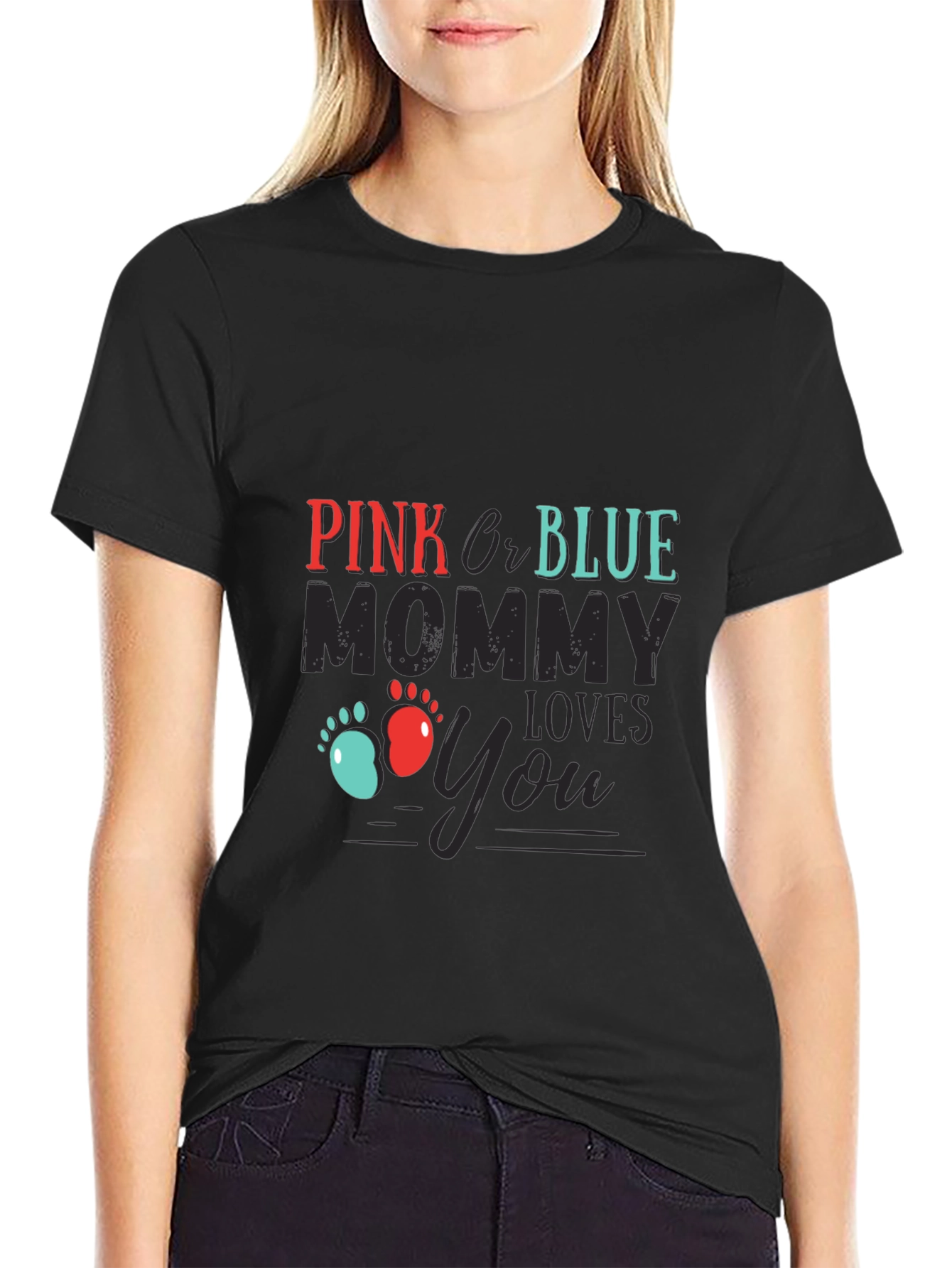 Pink or Blue Mommy Loves You T-Shirt