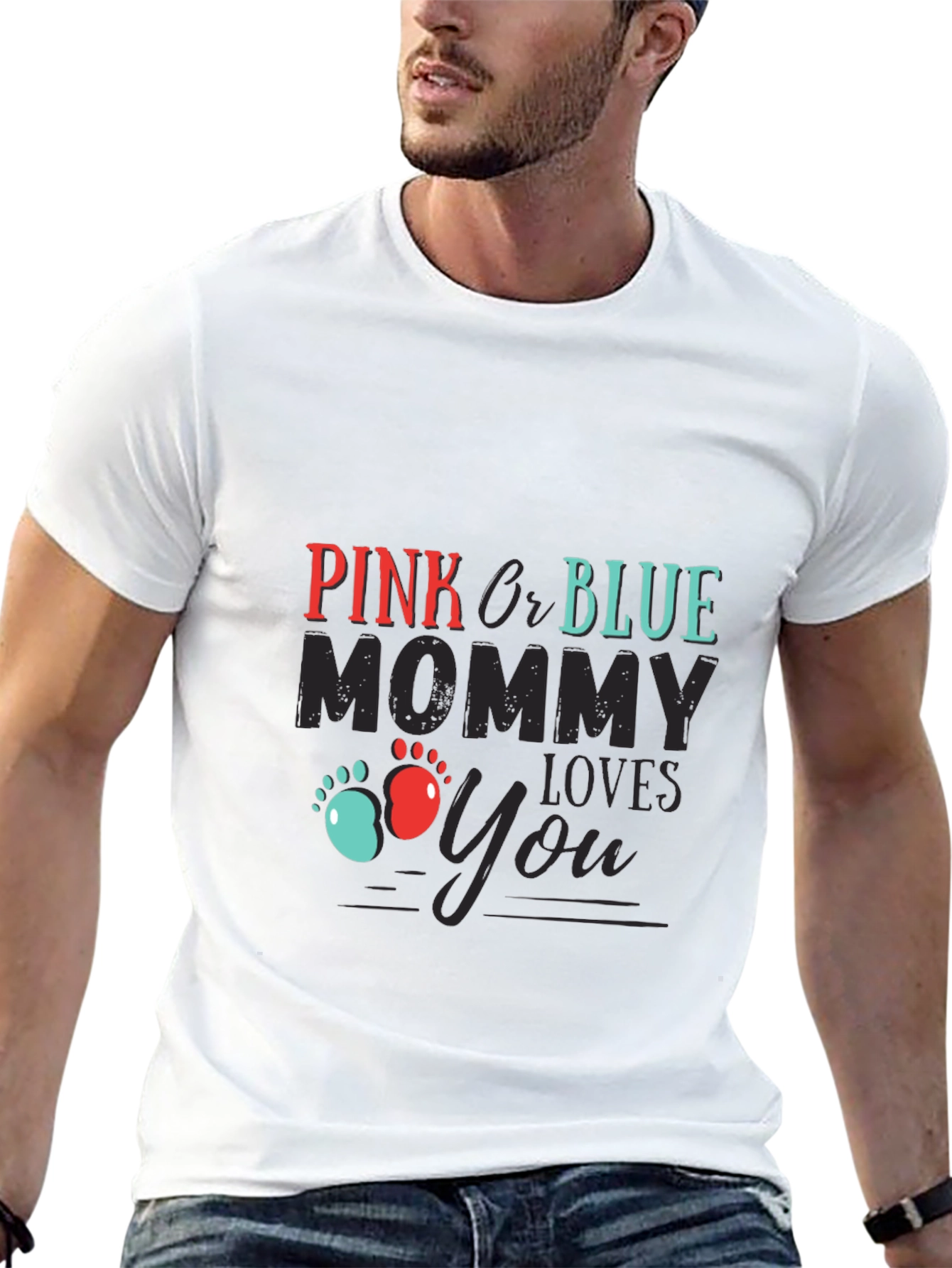 Pink or Blue Mommy Loves You T-Shirt