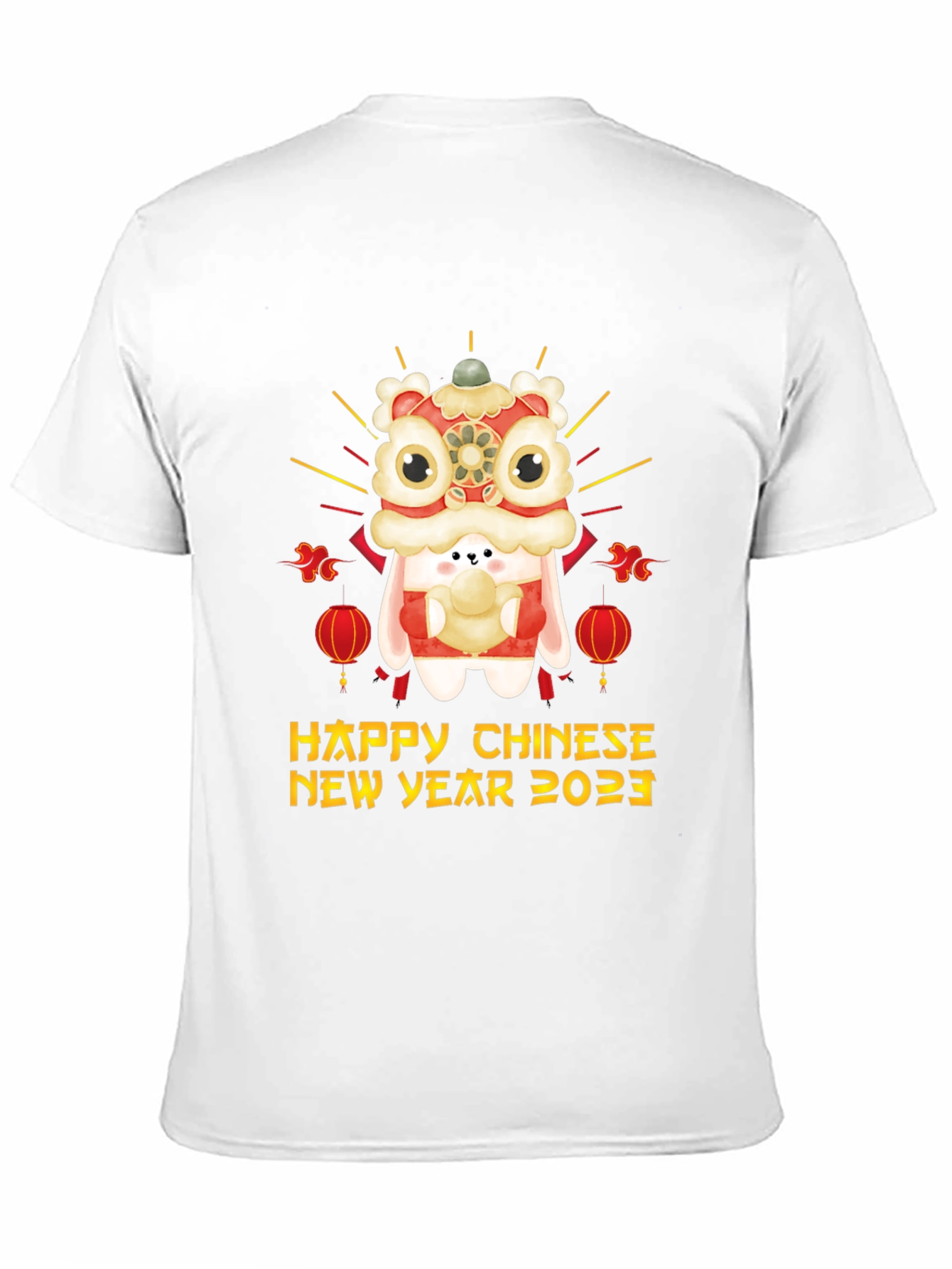 Happy Chinese New Year 2023 Rabbit Lion Dance T-Shirt