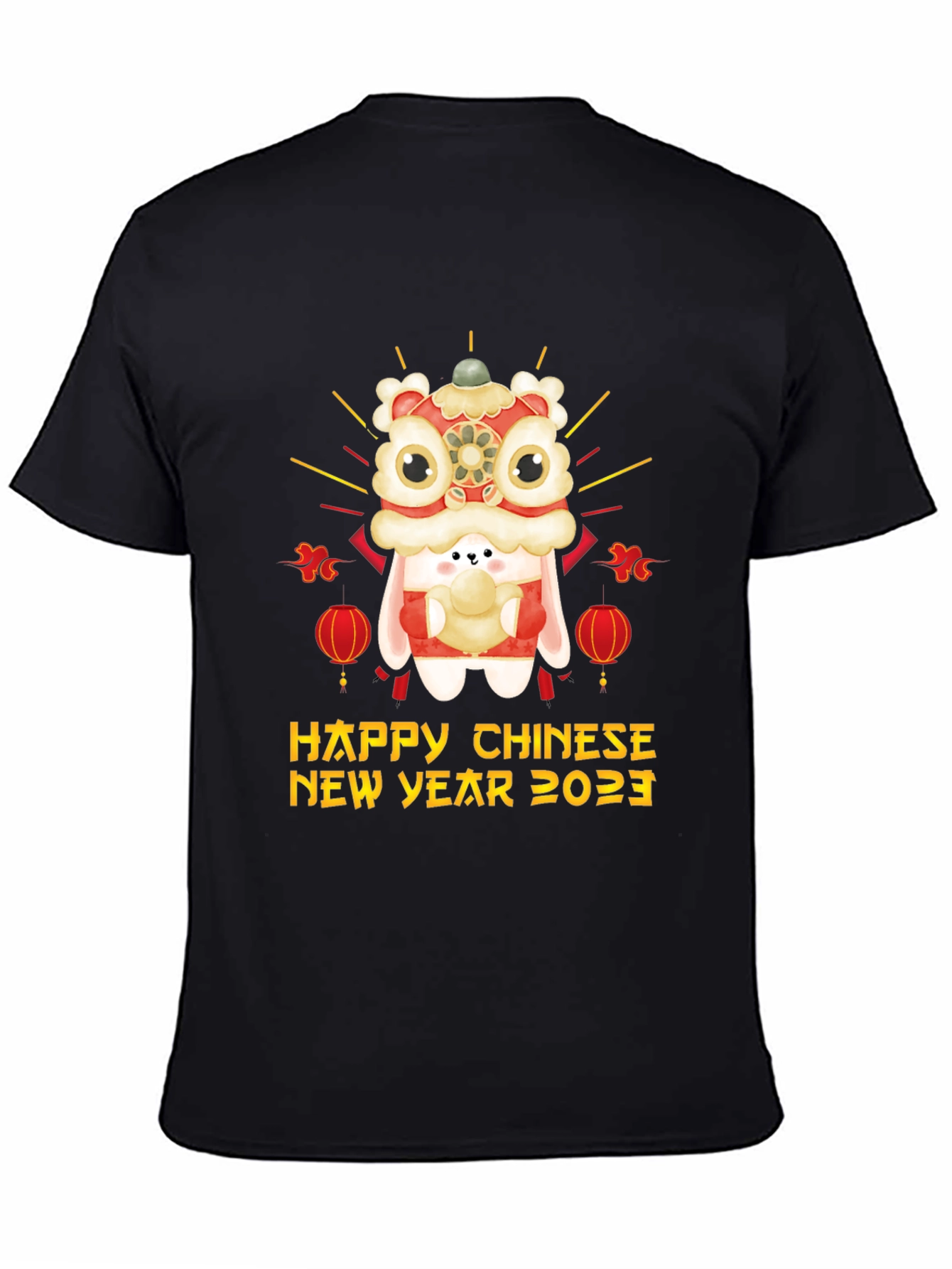 Happy Chinese New Year 2023 Rabbit Lion Dance T-Shirt