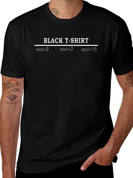 Black T-Shirt - Gamer Style Tee