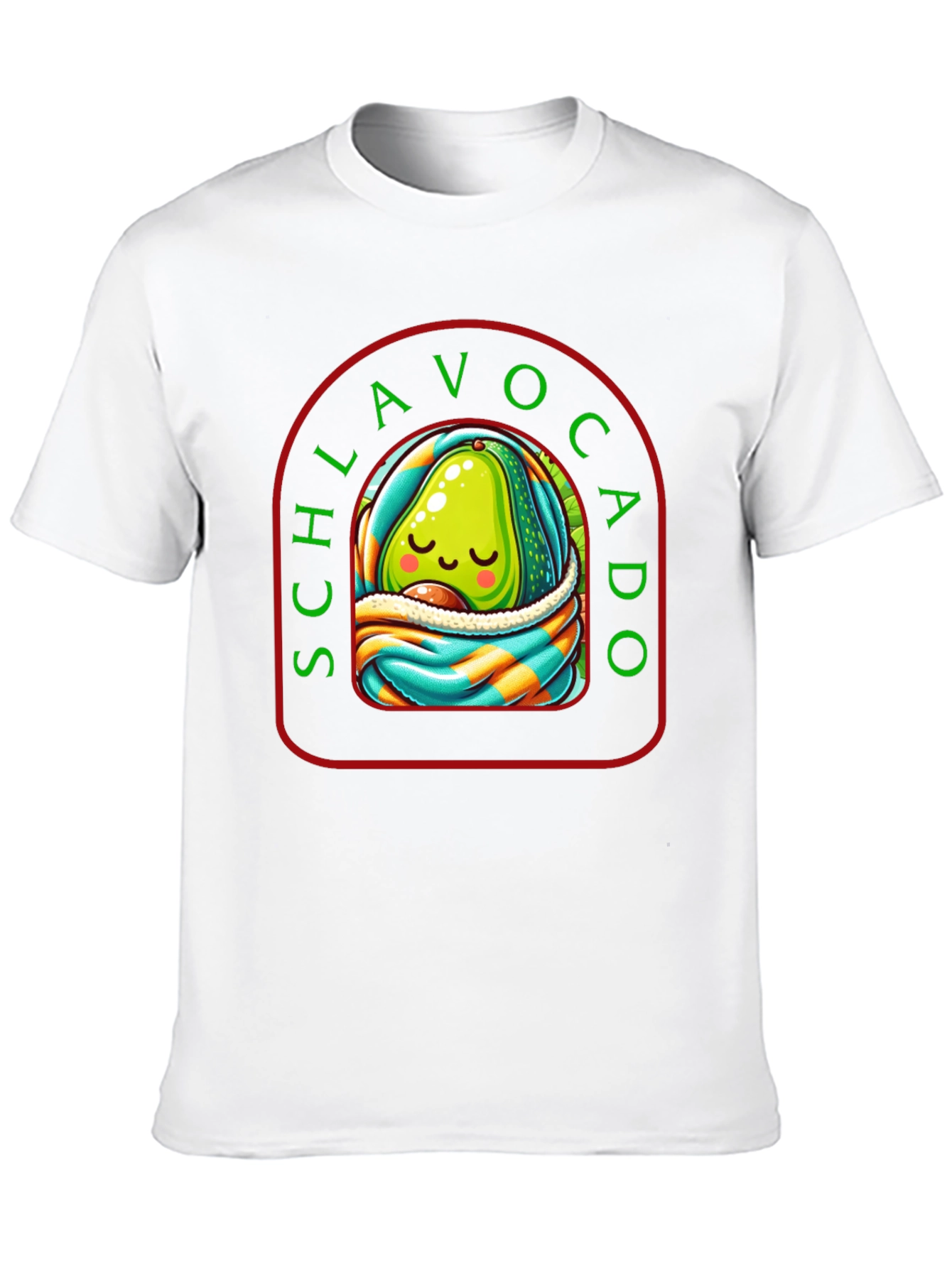 Schlavocado T-Shirt - Cute Sleeping Avocado Tee