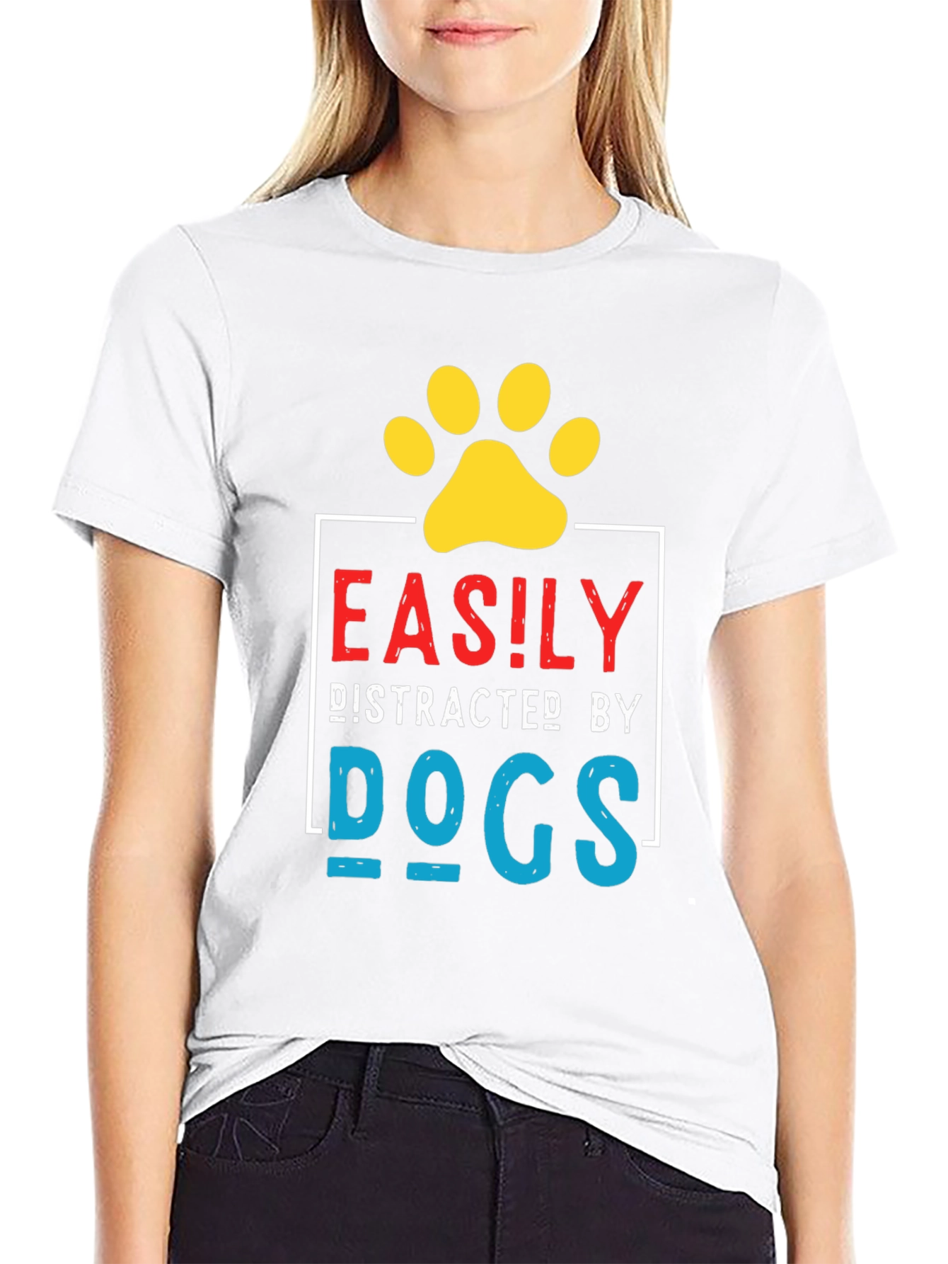 Easily Distracted By Dogs Graphic Tee