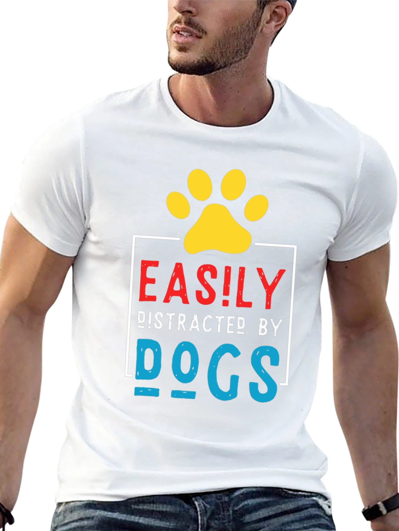 Easily Distracted By Dogs Graphic Tee