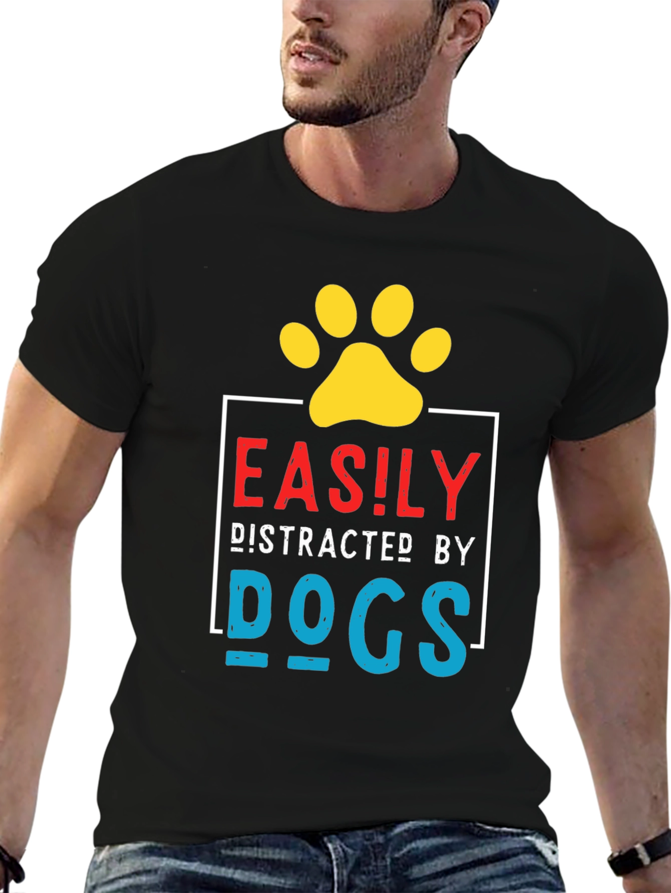 Easily Distracted By Dogs Graphic Tee