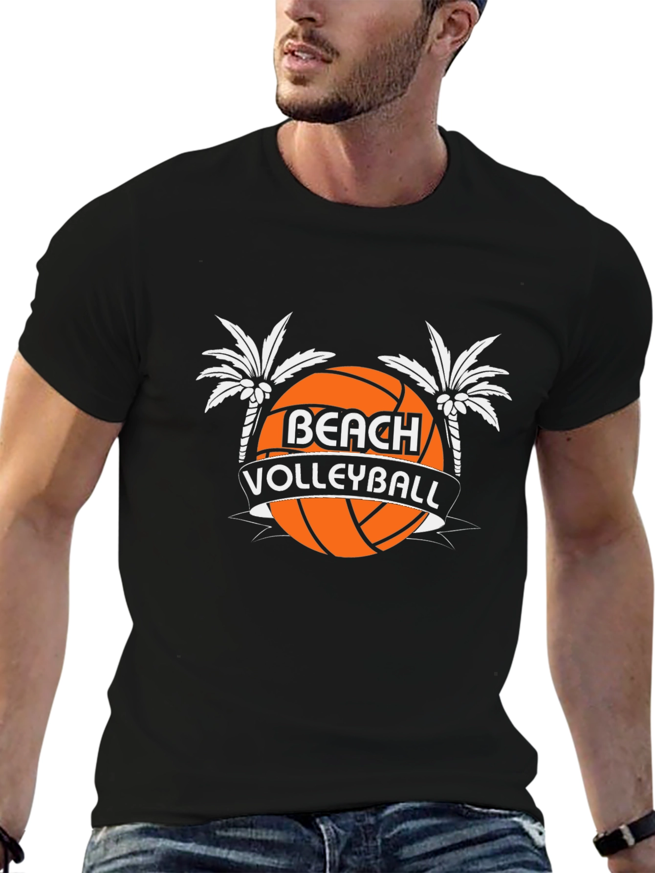 Beach Volleyball Graphic Tee - Stylish Summer Shirt
