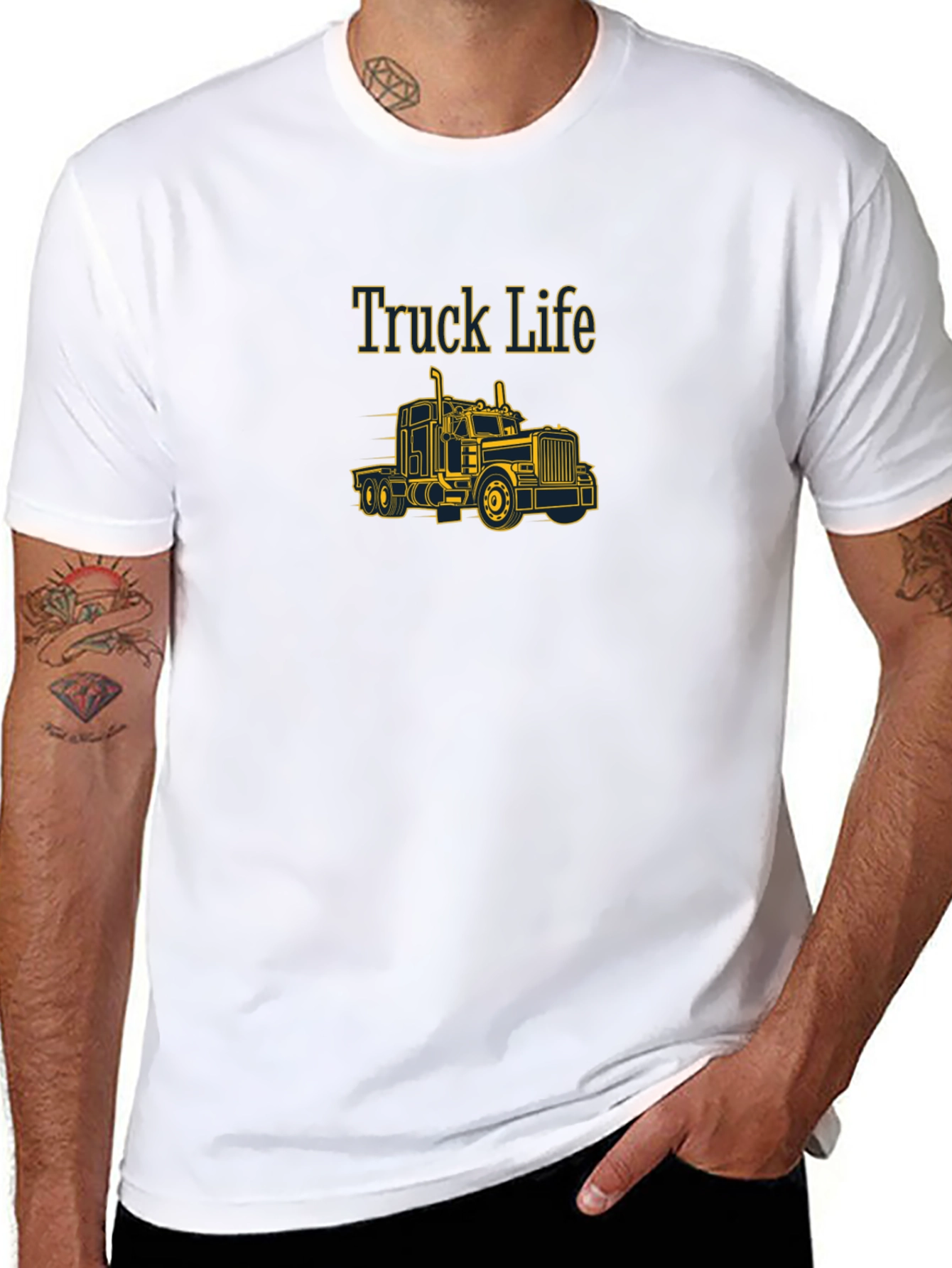 Truck Life T-Shirt - Black Graphic Tee