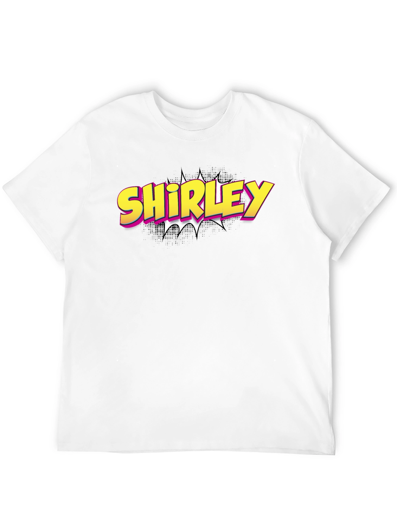 Shirley Comic Book Style Graphic Tee - Black