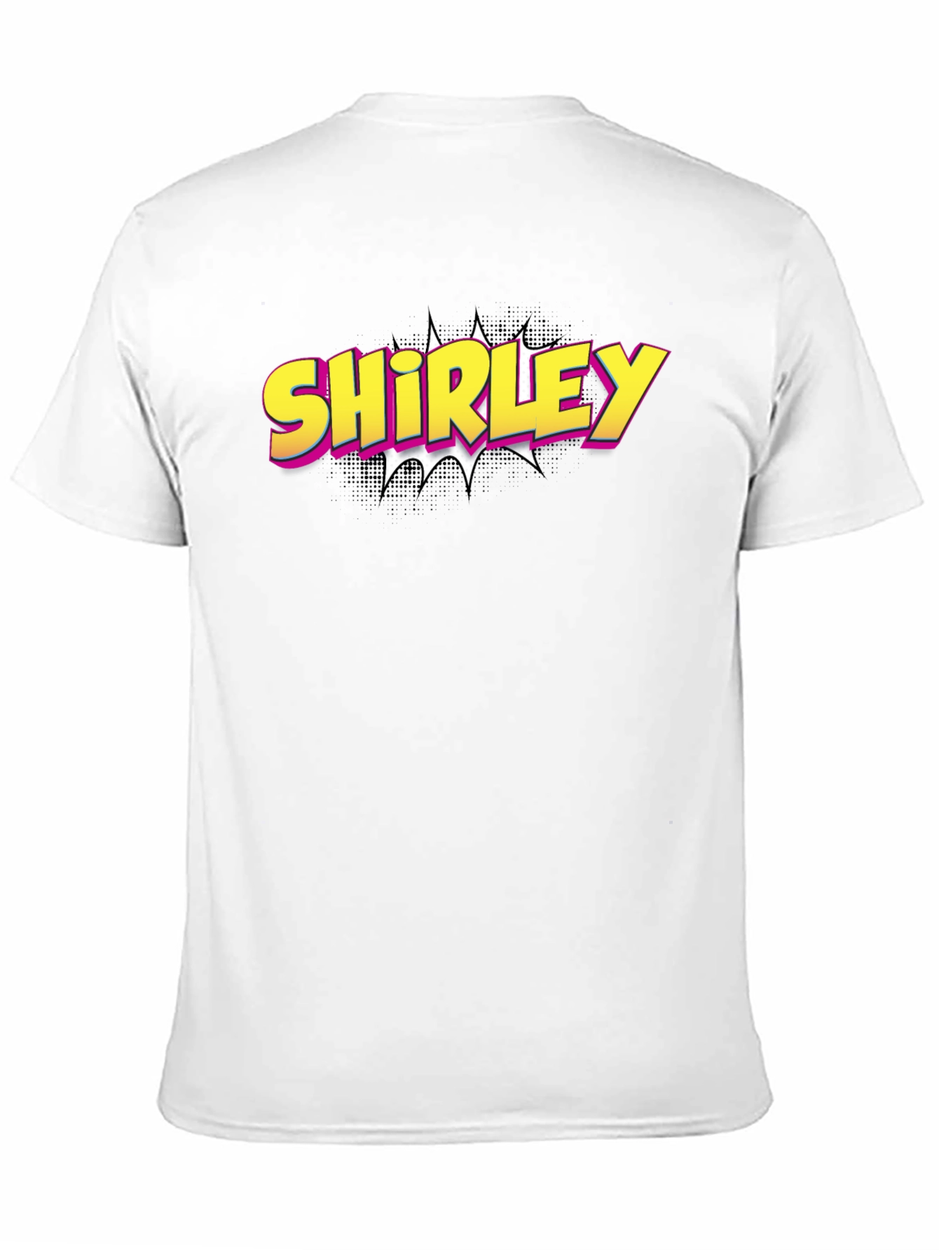 Shirley Comic Book Style Graphic Tee - Black