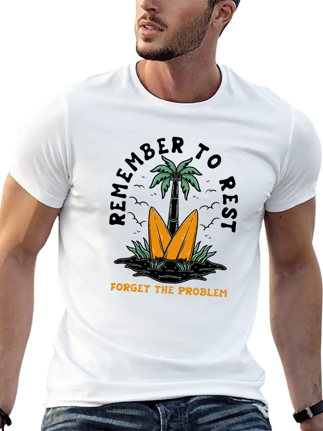Relax Graphic Tee: Remember to Rest T-Shirt