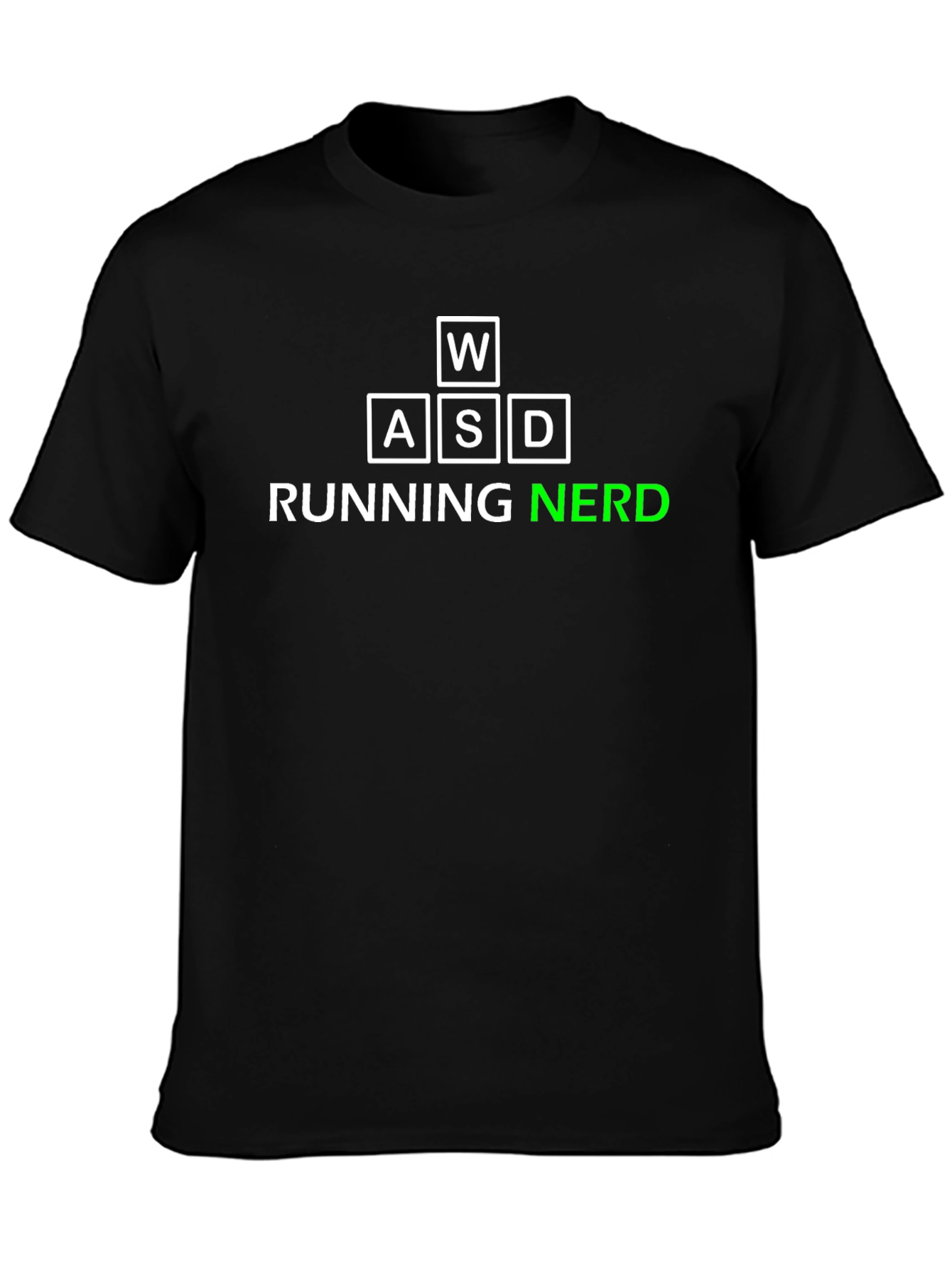 Running Nerd Gaming T-Shirt - WASD Design