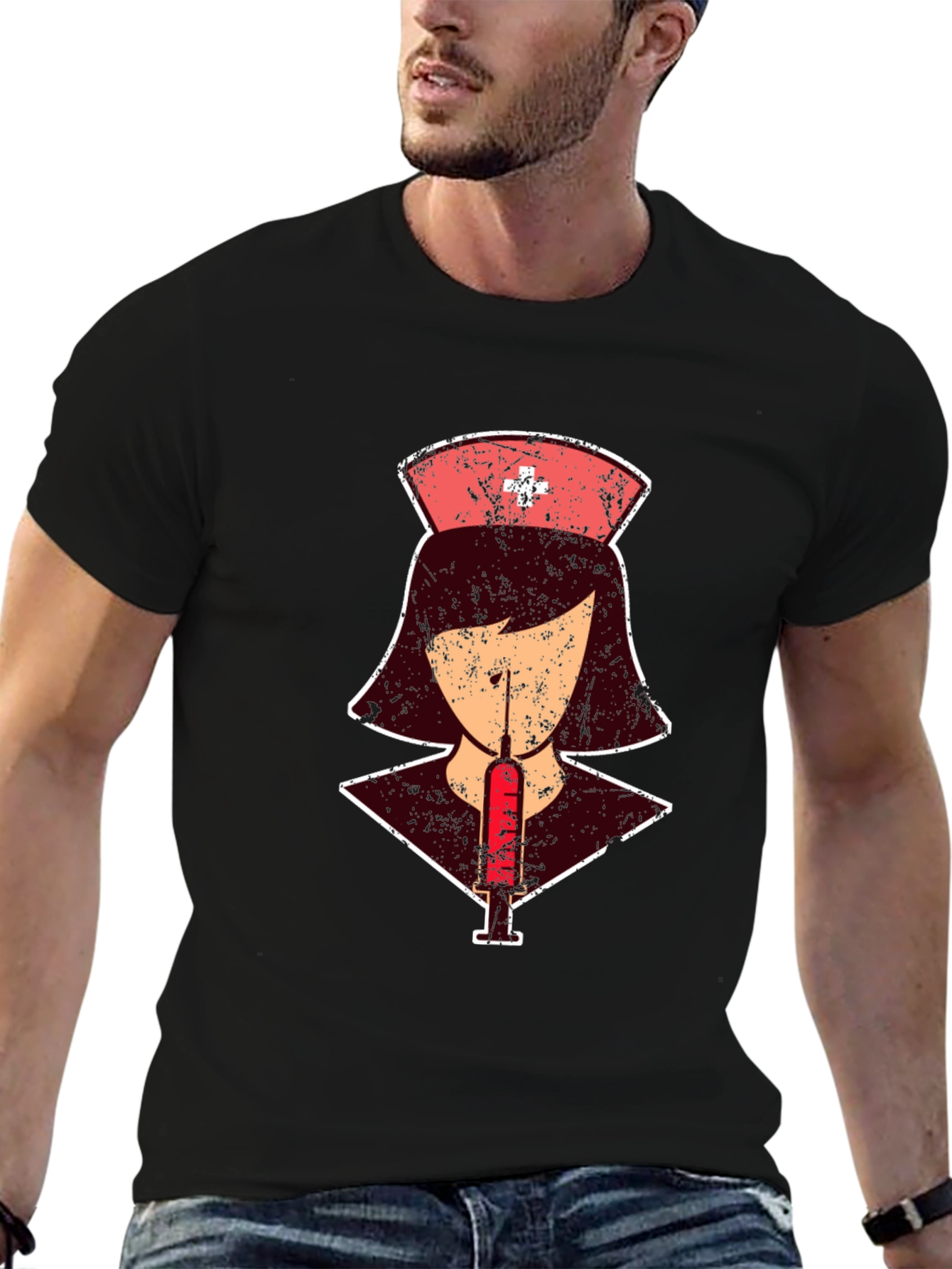 Nurse Syringe Graphic T-Shirt - Unisex Casual Tee