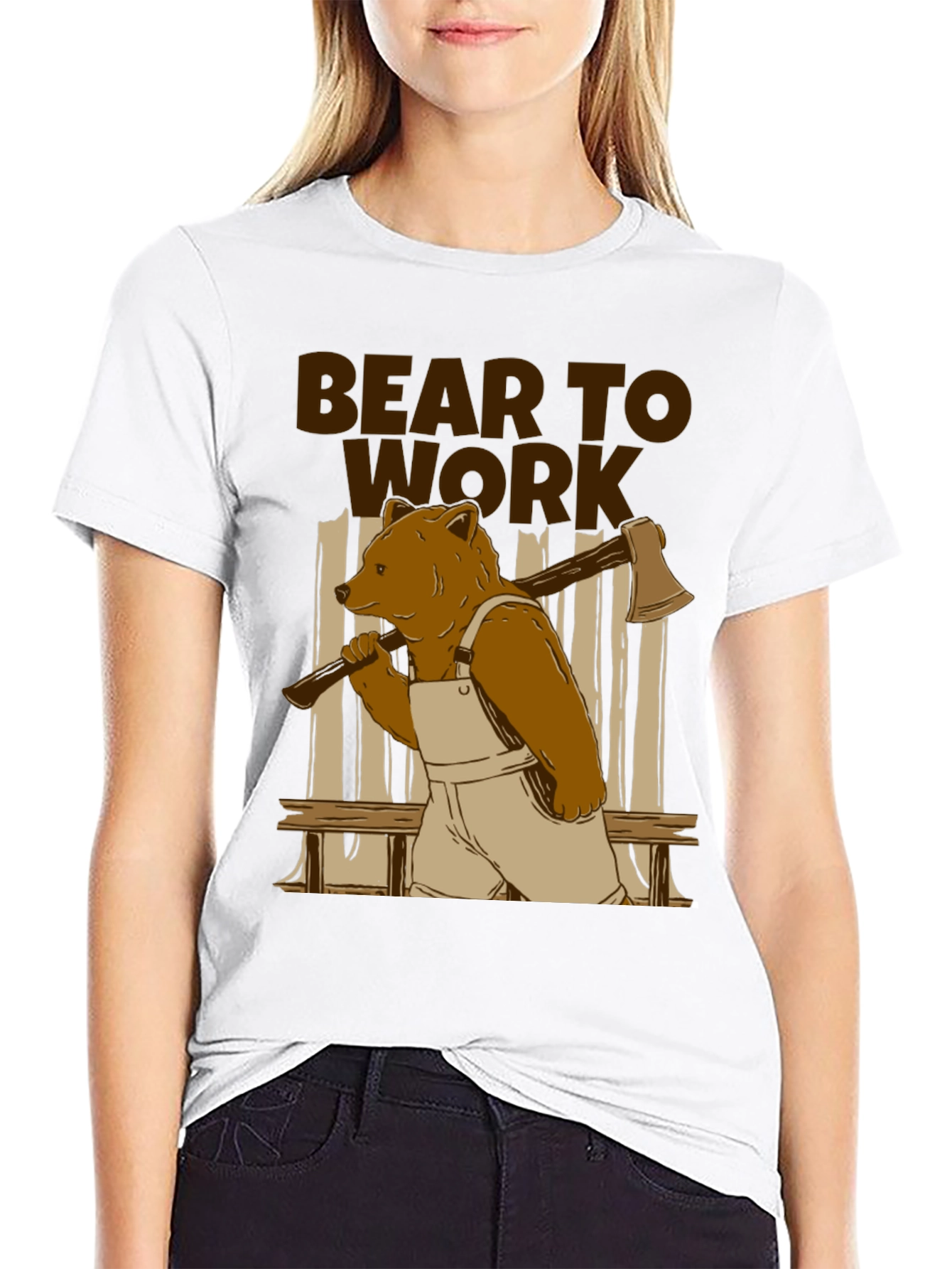 Bear to Work T-Shirt - Lumberjack Style