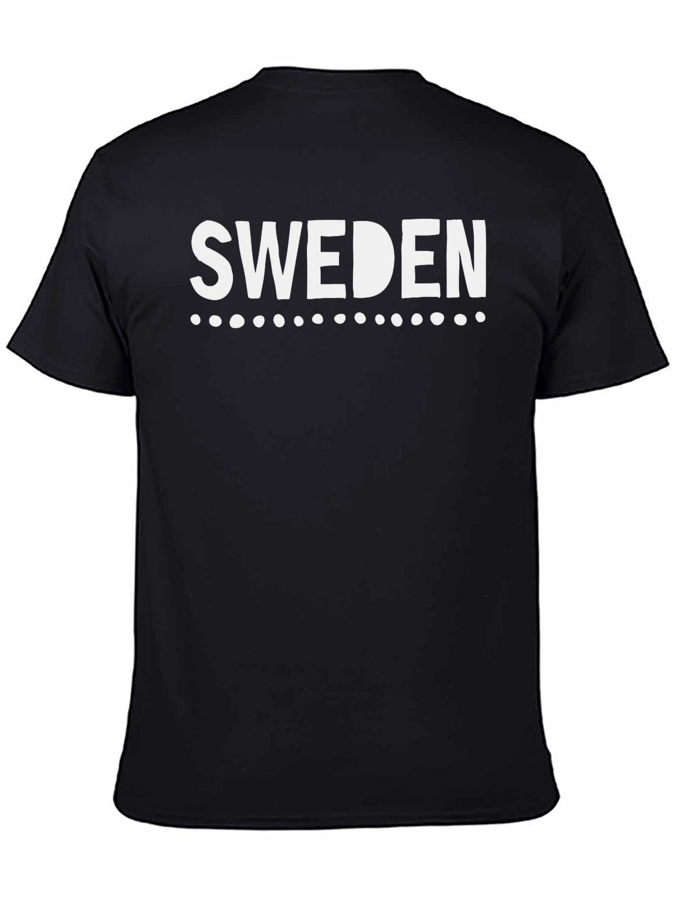 Sweden Graphic Tee - Black Cotton T-Shirt
