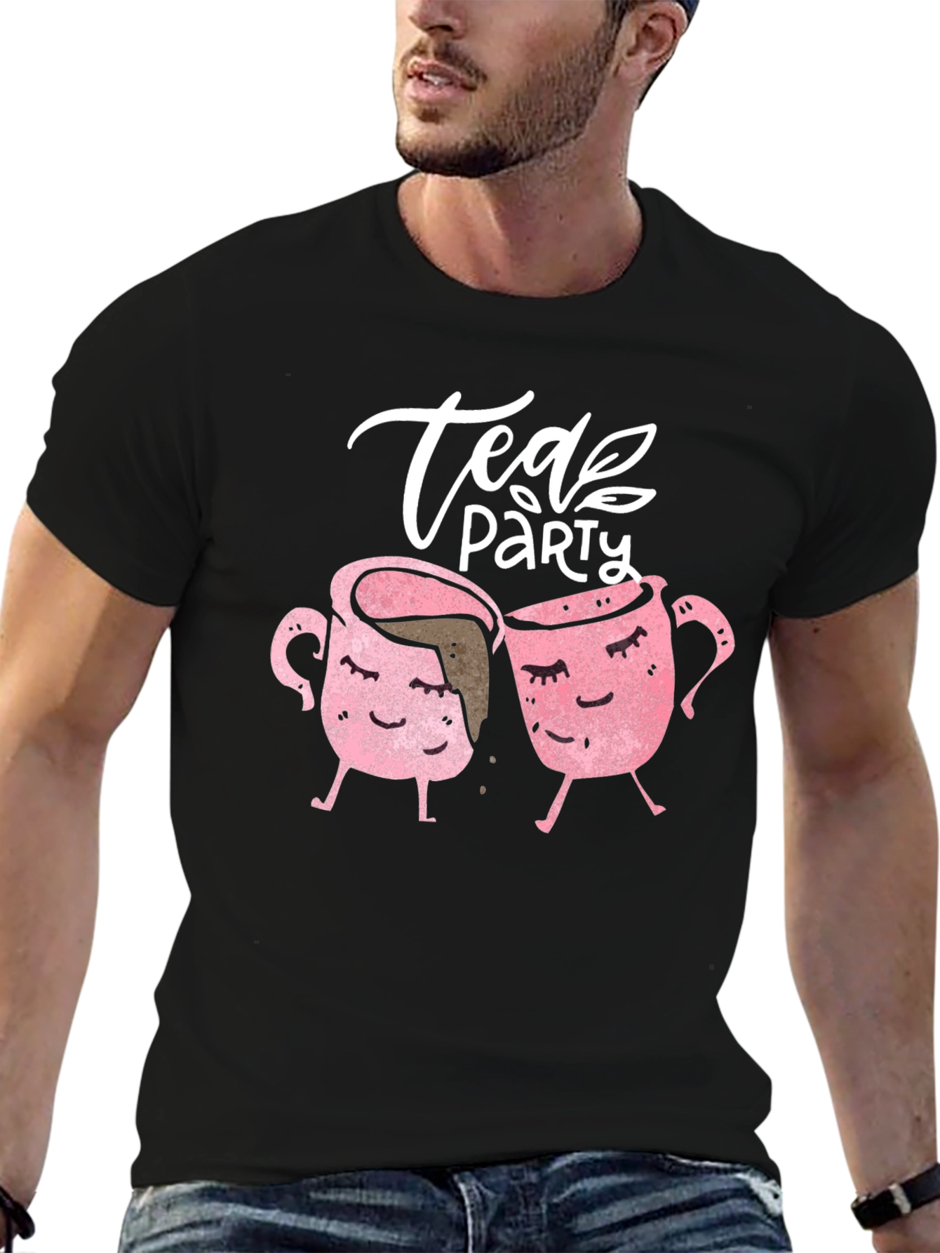 Tea Party Graphic Tee - Cute Kawaii Cups