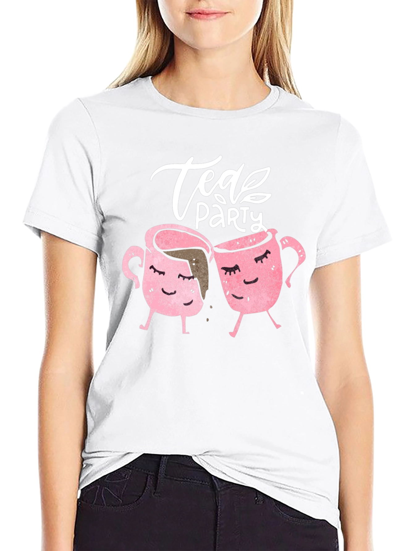 Tea Party Graphic Tee - Cute Kawaii Cups