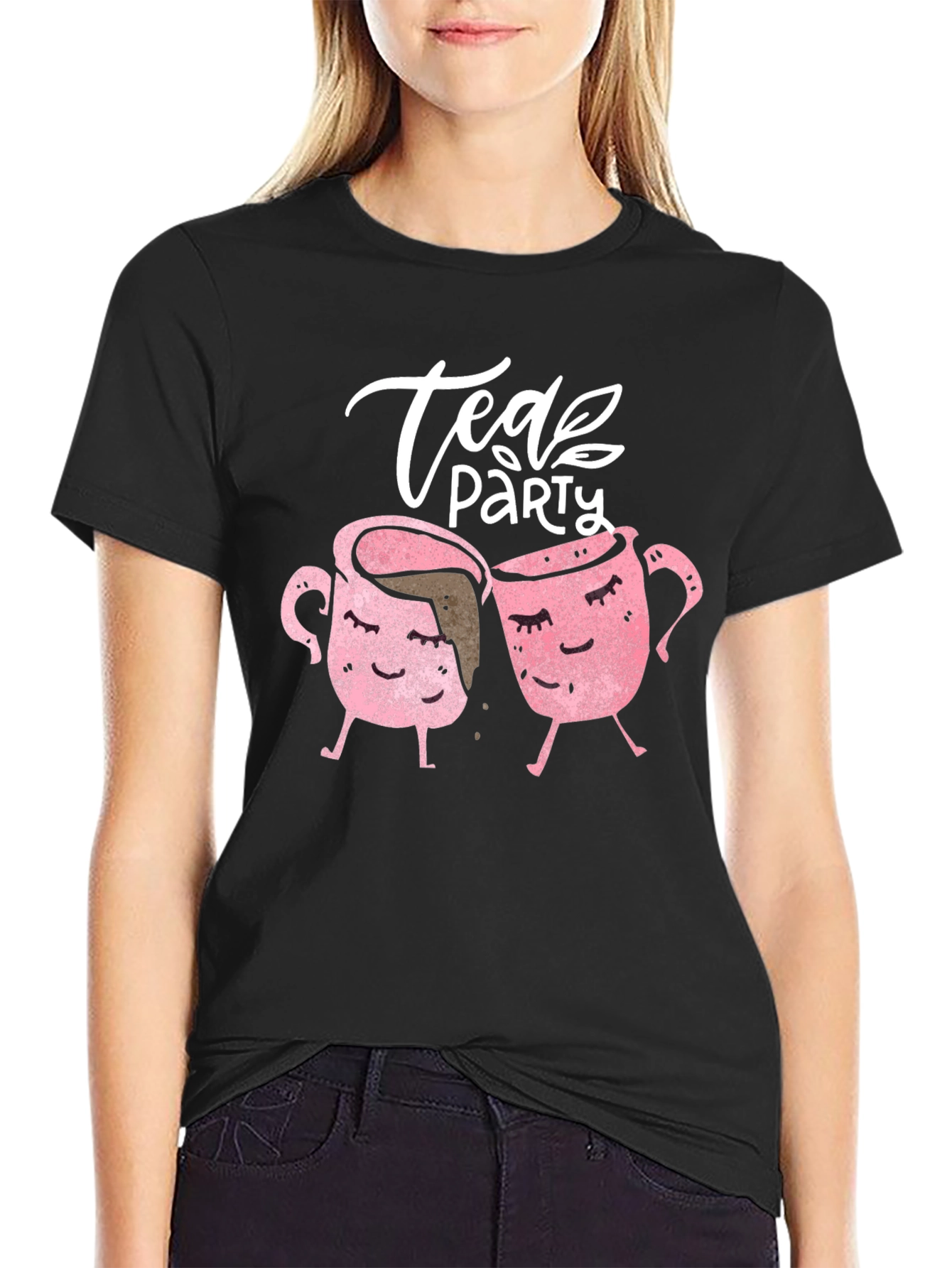Tea Party Graphic Tee - Cute Kawaii Cups
