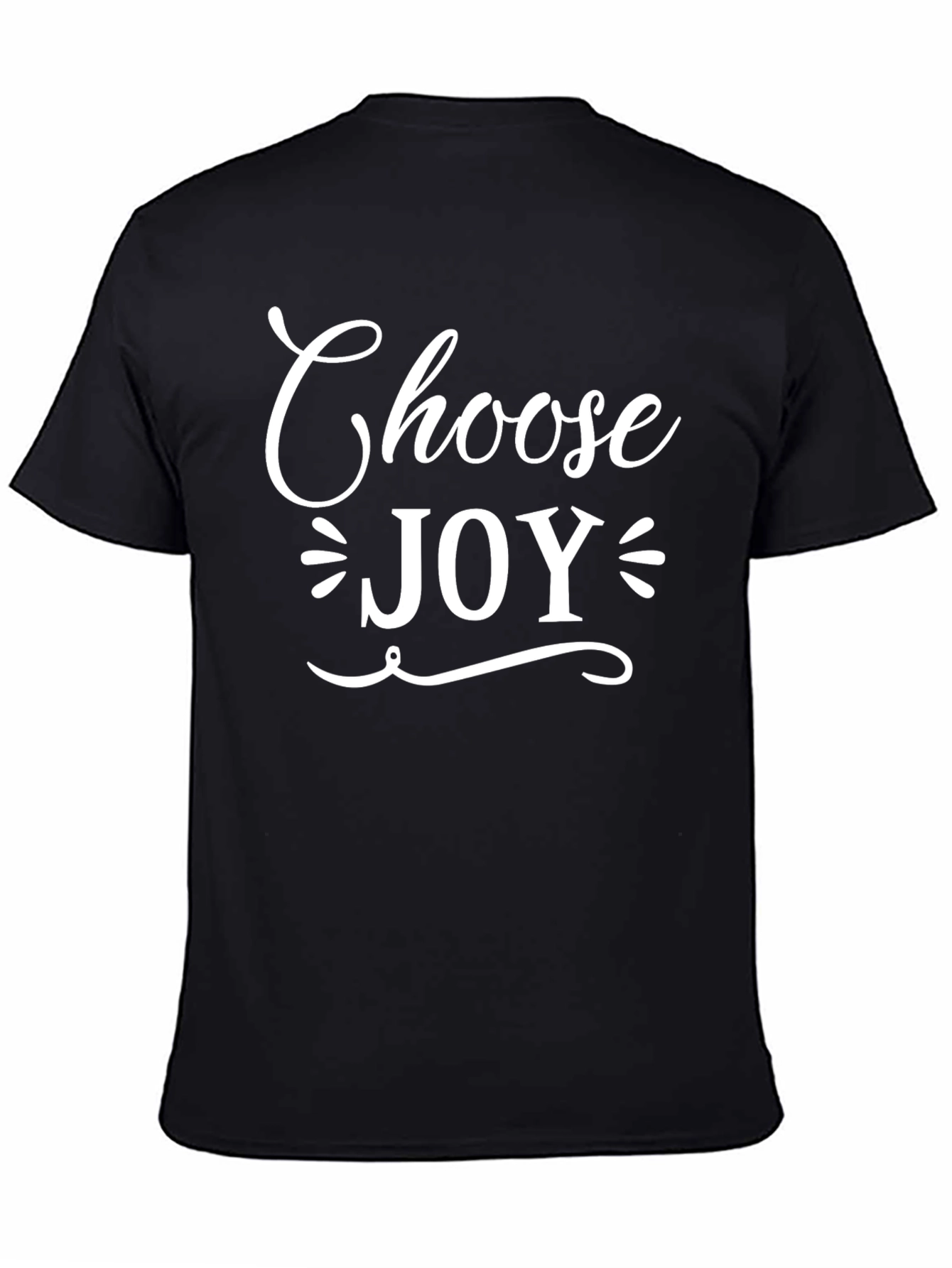 Choose Joy Graphic Tee - Black Cotton T-Shirt