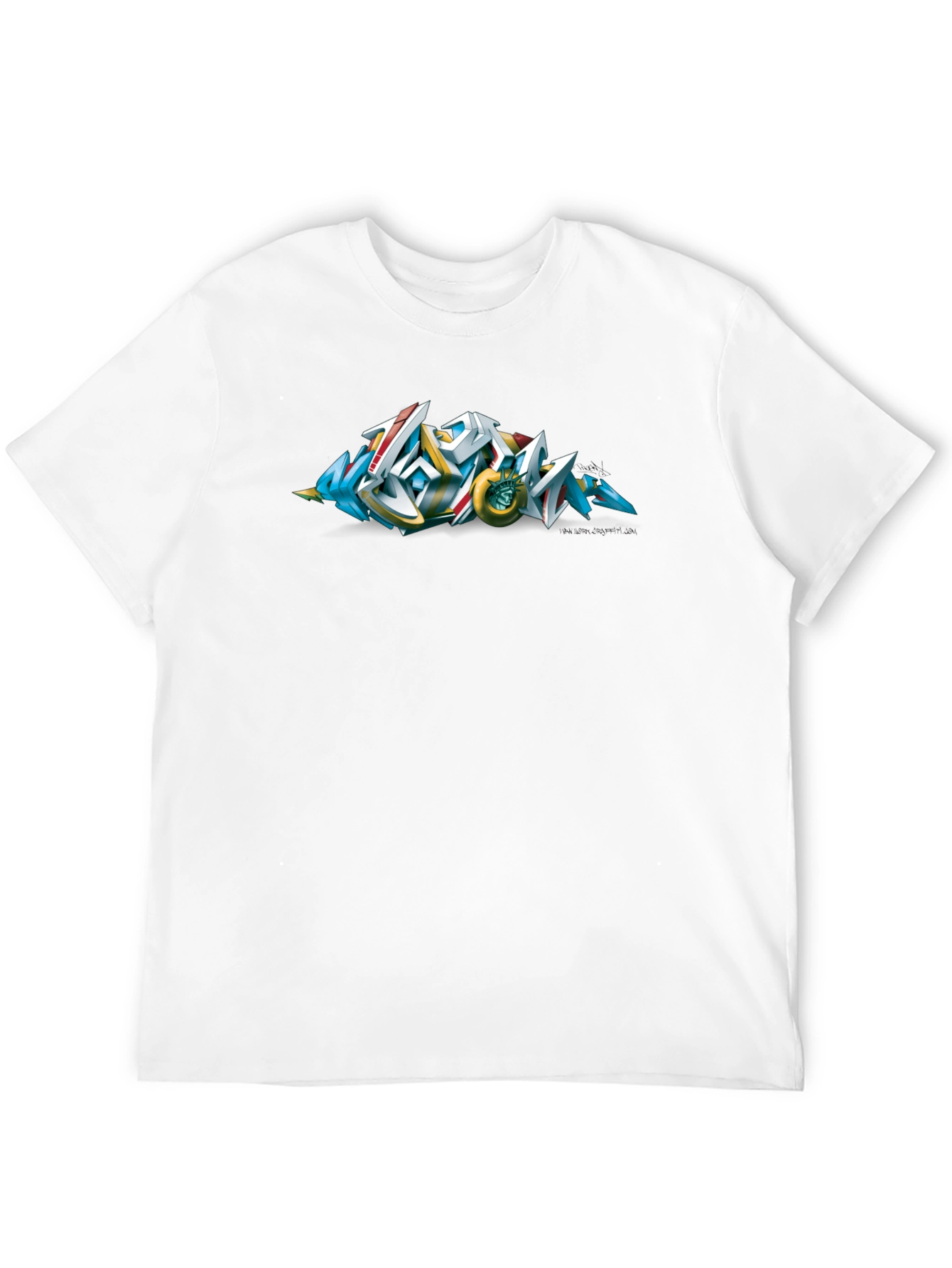 Urban Graffiti Art Black T-Shirt
