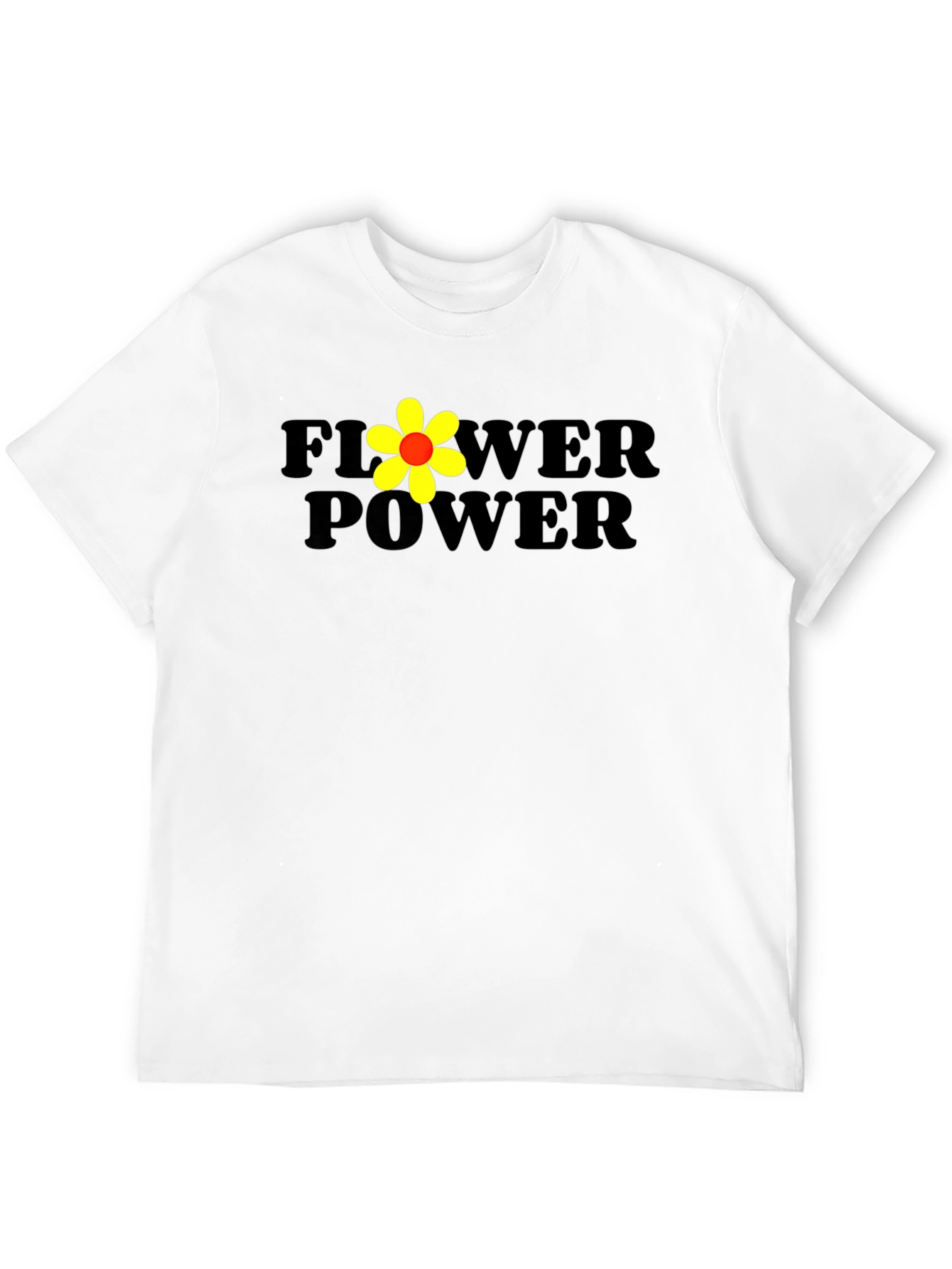 Flower Power Tee - Retro Design