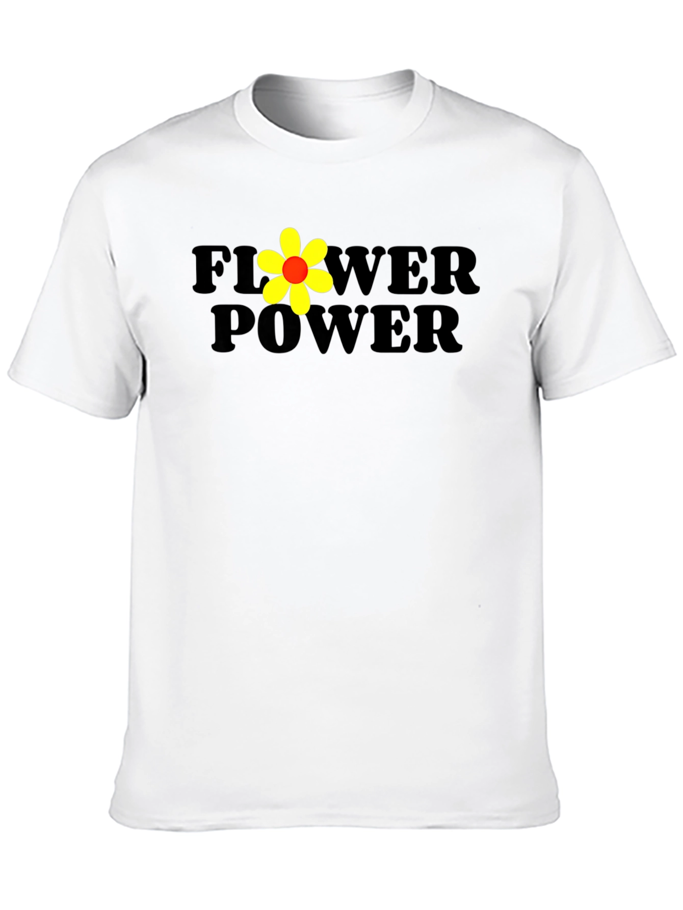 Flower Power Tee - Retro Design
