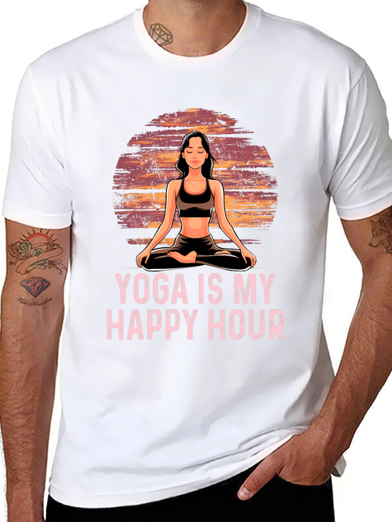 Yoga is My Happy Hour Graphic Tee