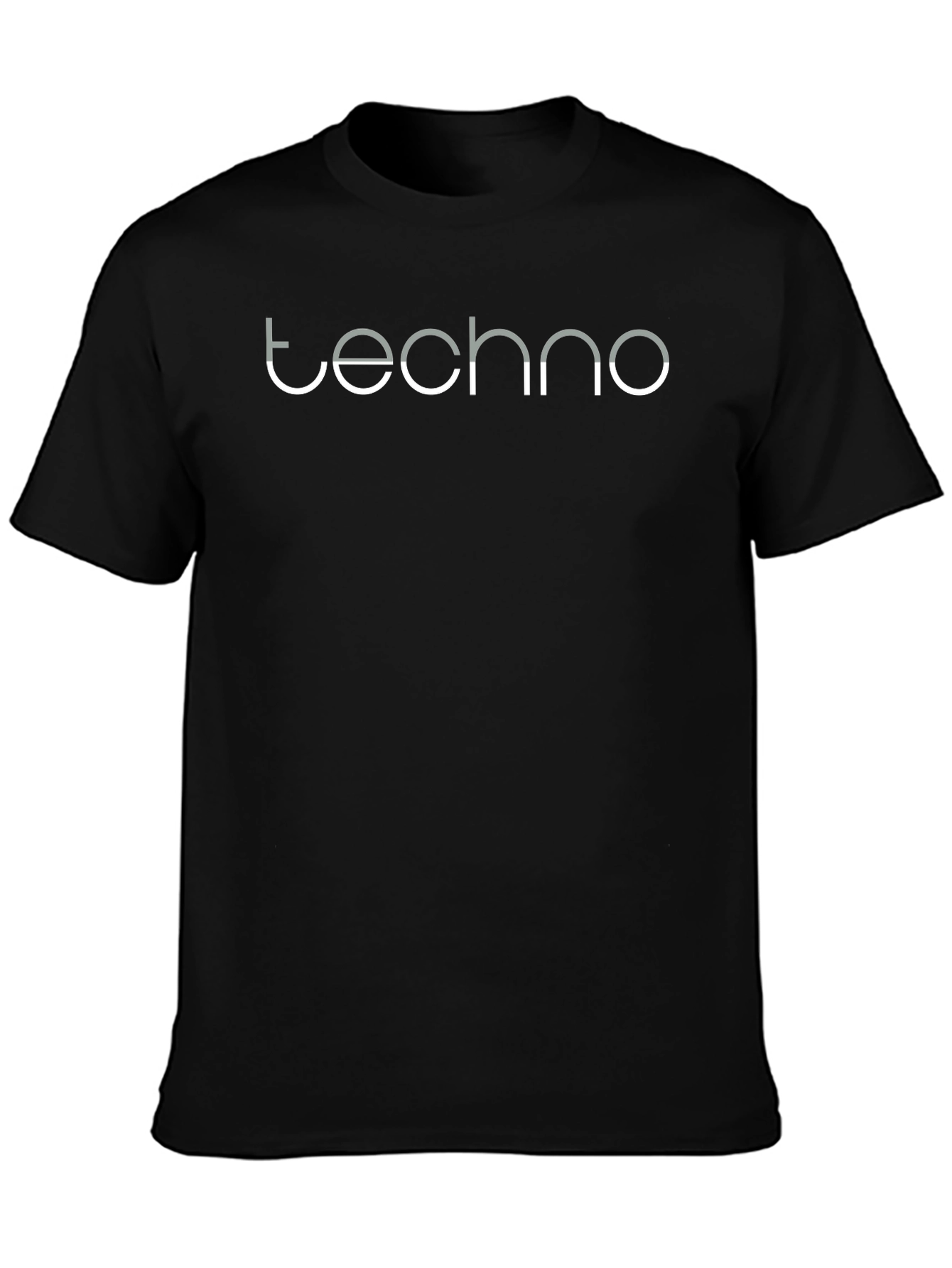 Techno Black T-Shirt | Music Lover