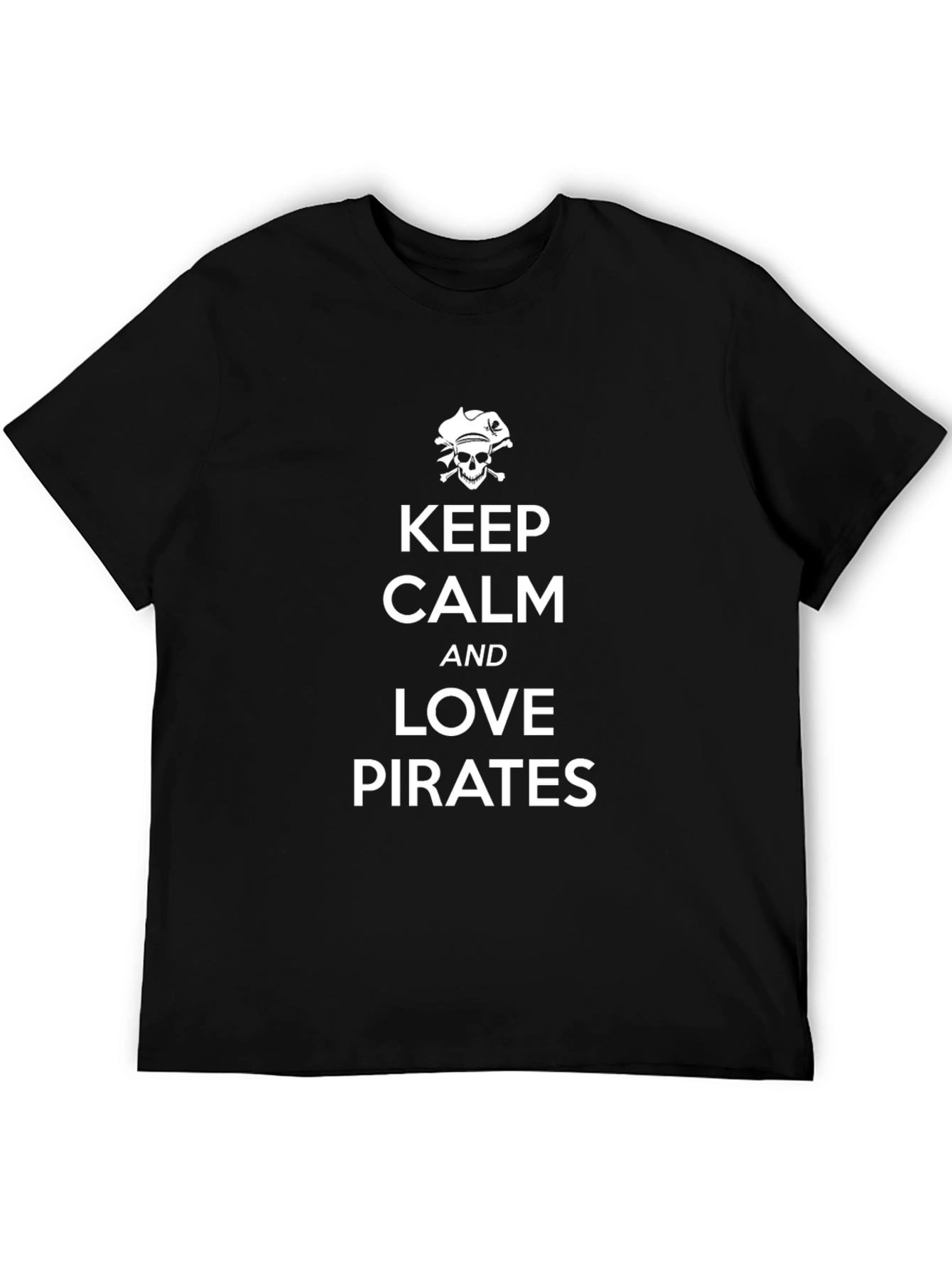 Keep Calm and Love Pirates T-Shirt - Black