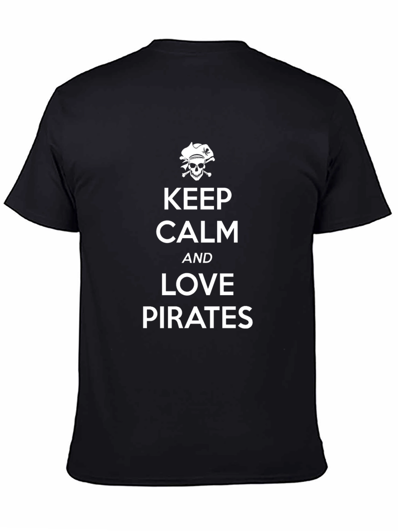 Keep Calm and Love Pirates T-Shirt - Black