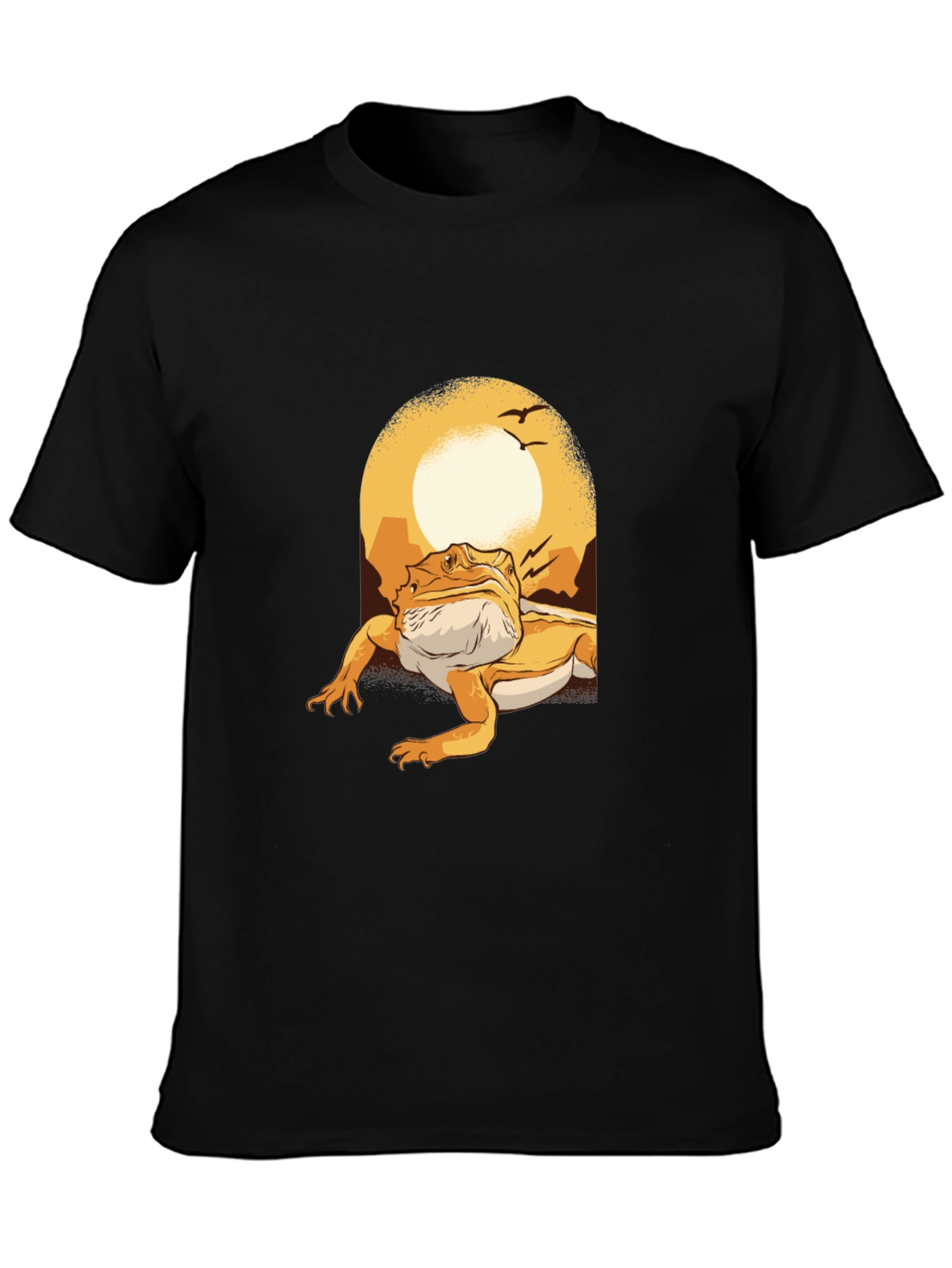 Bearded Dragon Sunset Graphic Tee