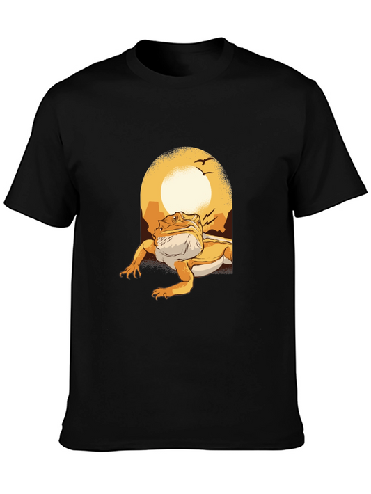 Bearded Dragon Sunset Graphic Tee