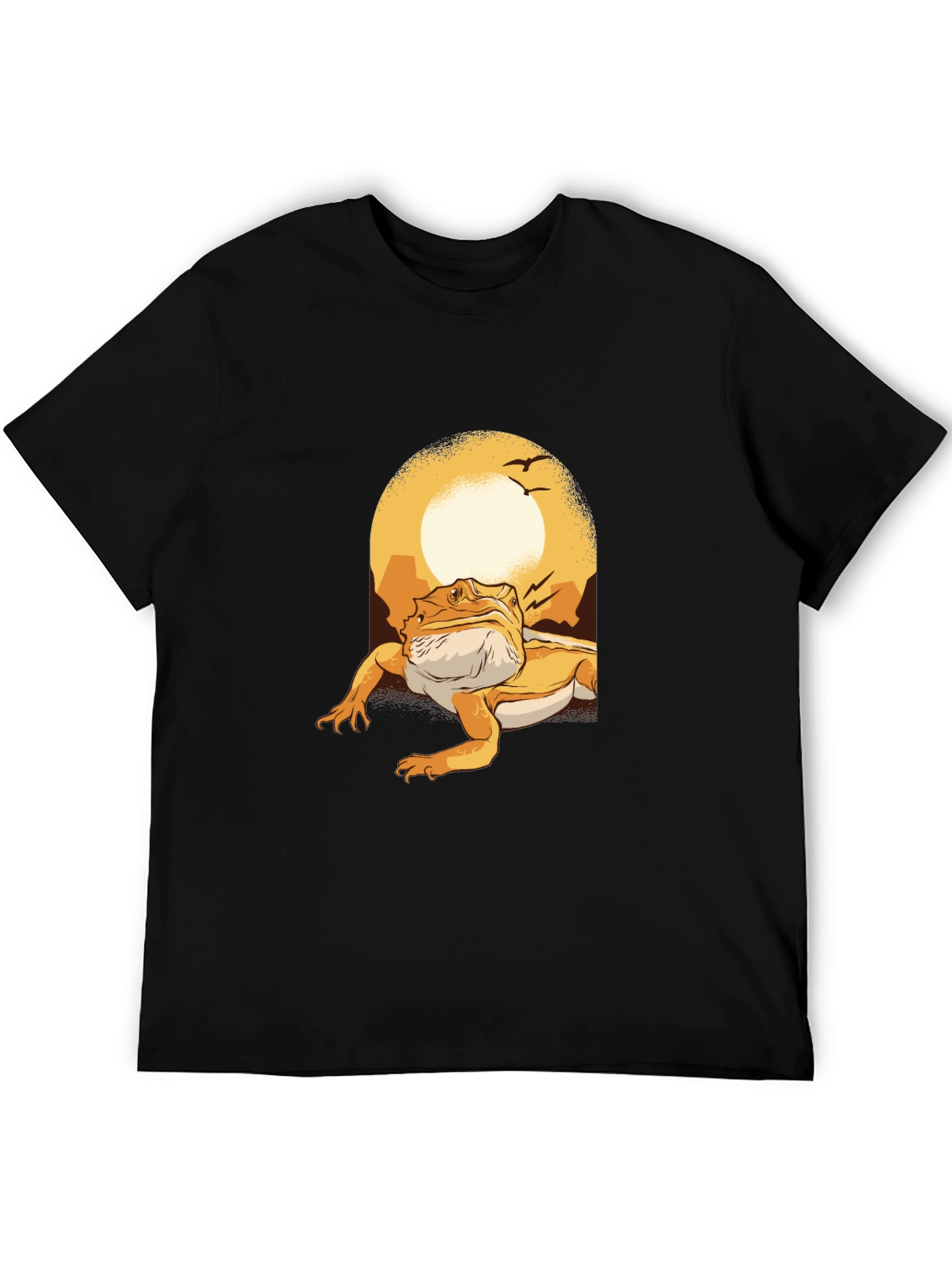 Bearded Dragon Sunset Graphic Tee