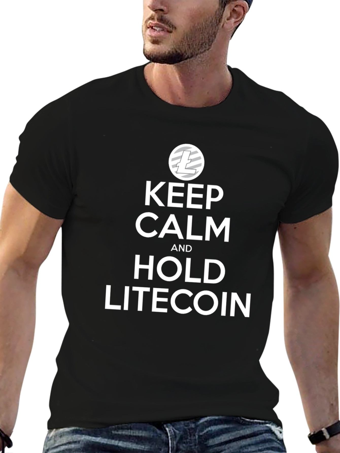 Keep Calm and Hold Litecoin Crypto T-Shirt