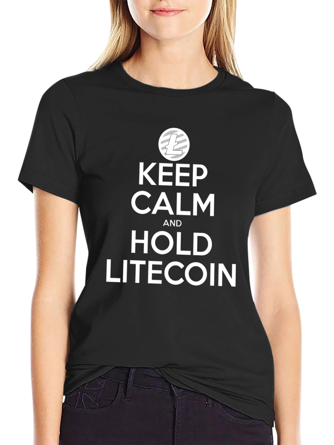 Keep Calm and Hold Litecoin Crypto T-Shirt