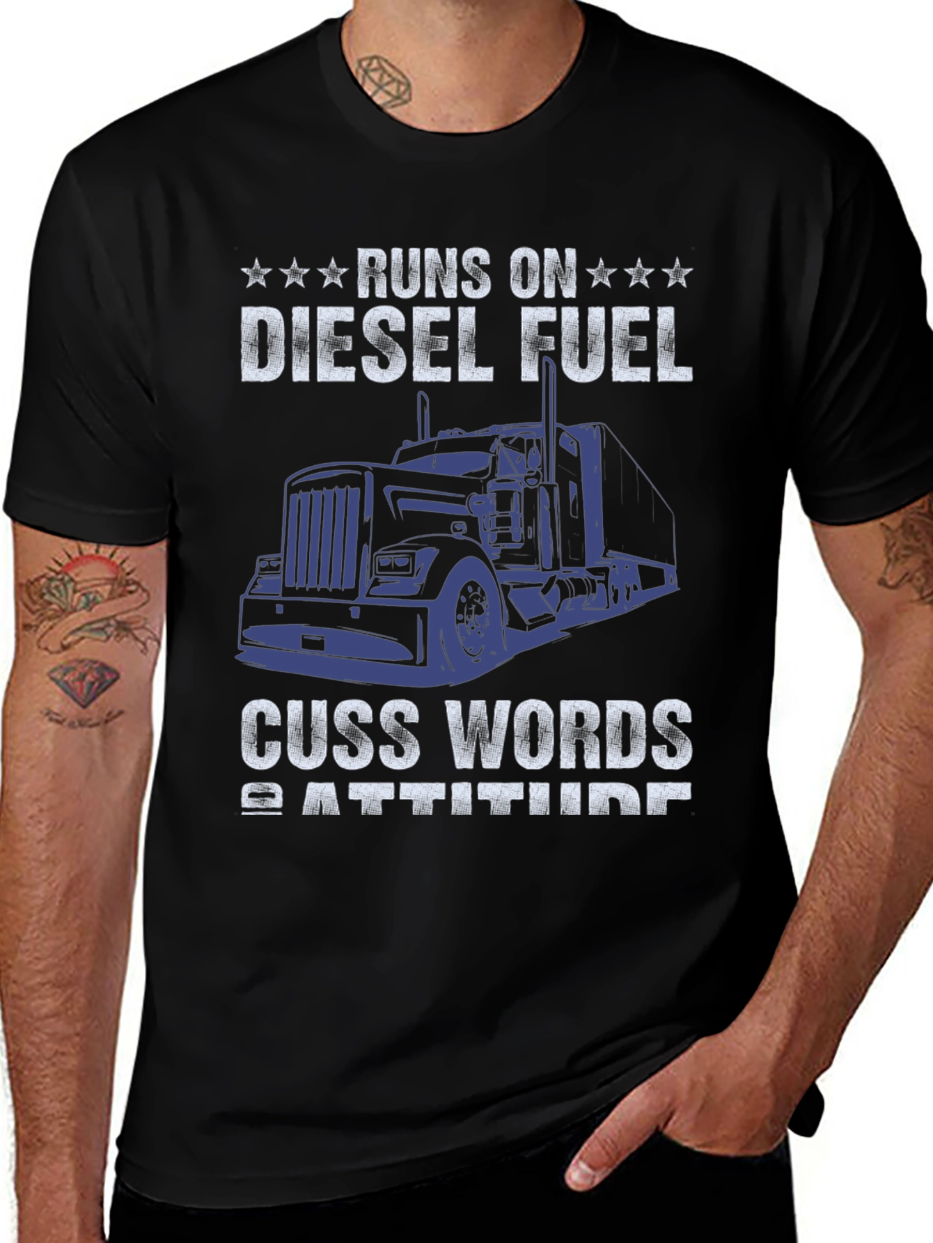 Diesel Fuel & Cuss Words T-Shirt Trucker Apparel
