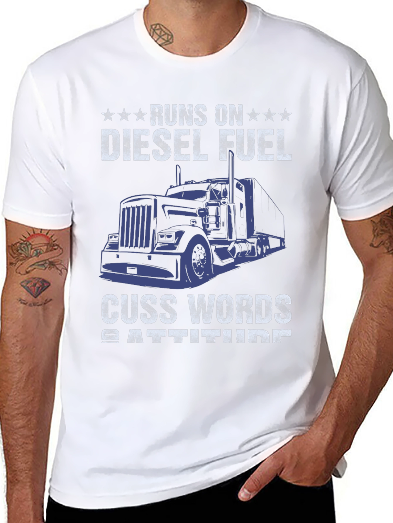 Diesel Fuel & Cuss Words T-Shirt Trucker Apparel
