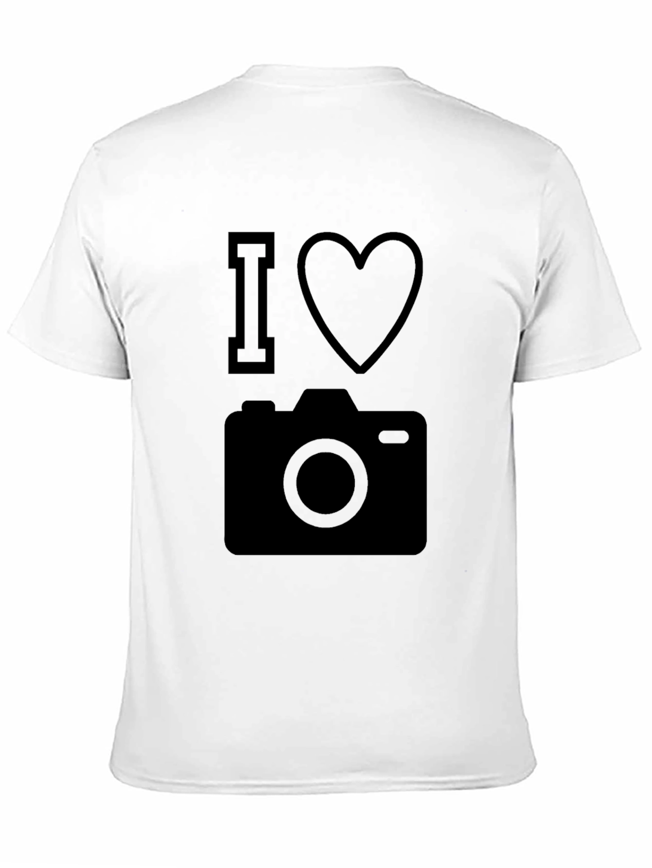 I Love Camera Black T-Shirt