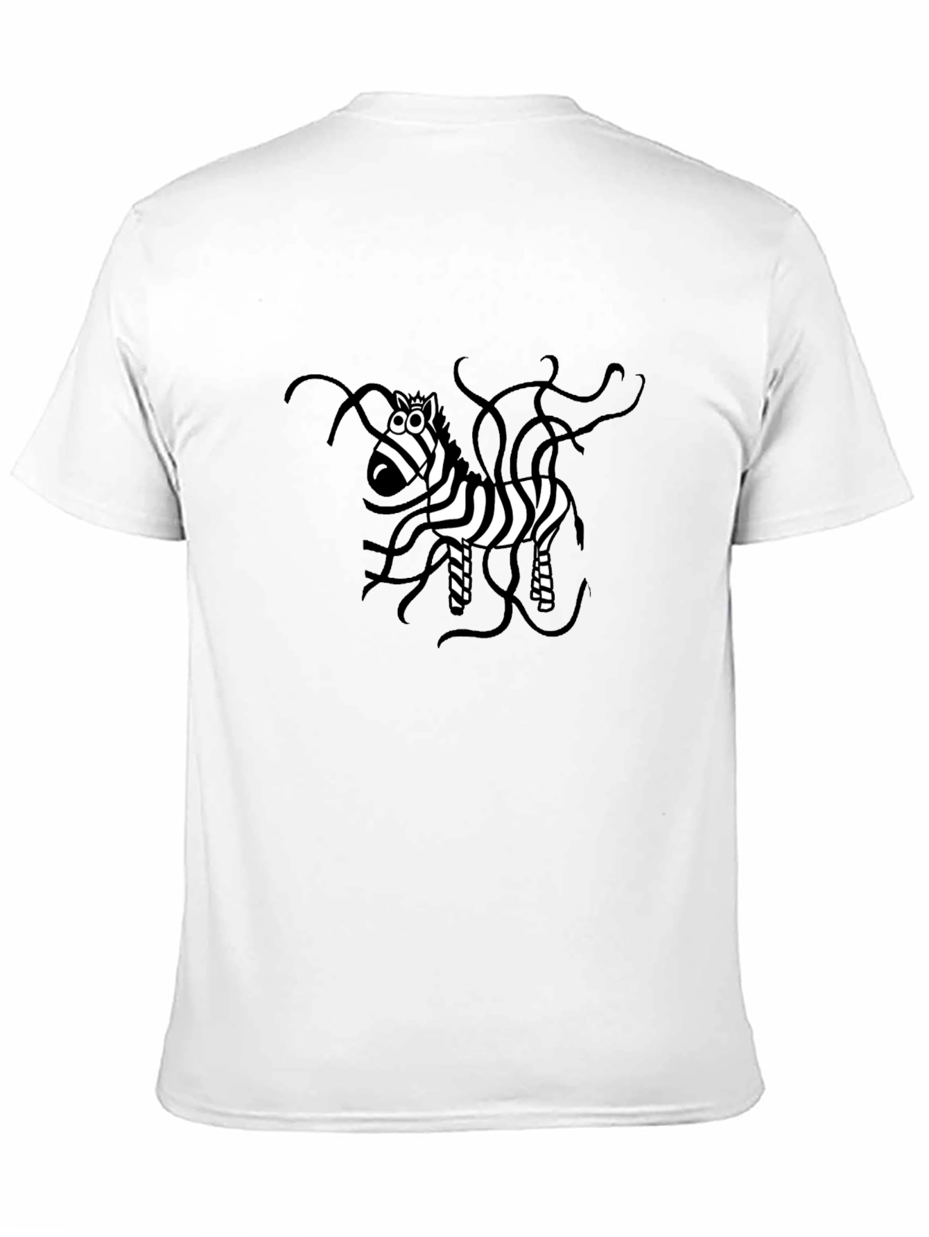 Zebra Graphic Black T-Shirt - Quirky Animal Print
