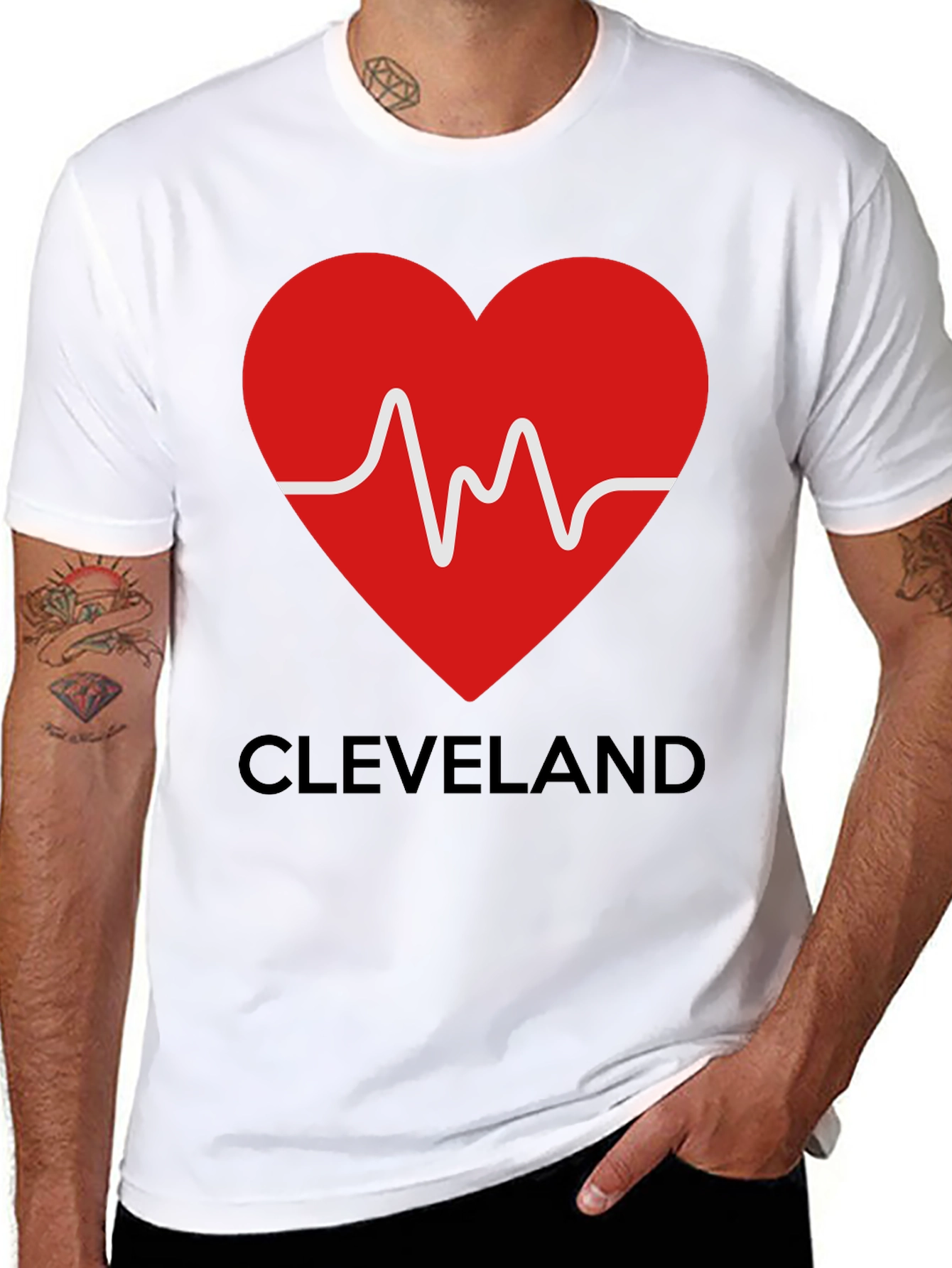 Cleveland Heartbeat T-Shirt - Show Your City Love!