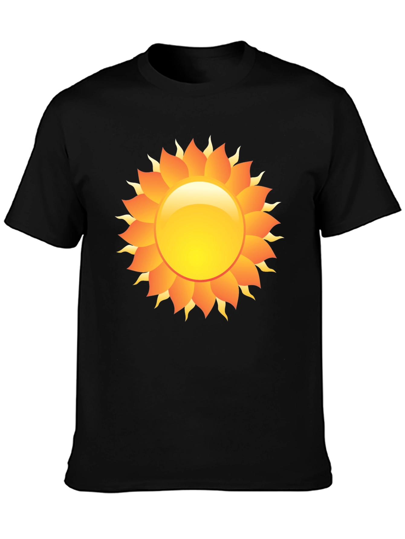 Radiant Sun Graphic Black T-Shirt
