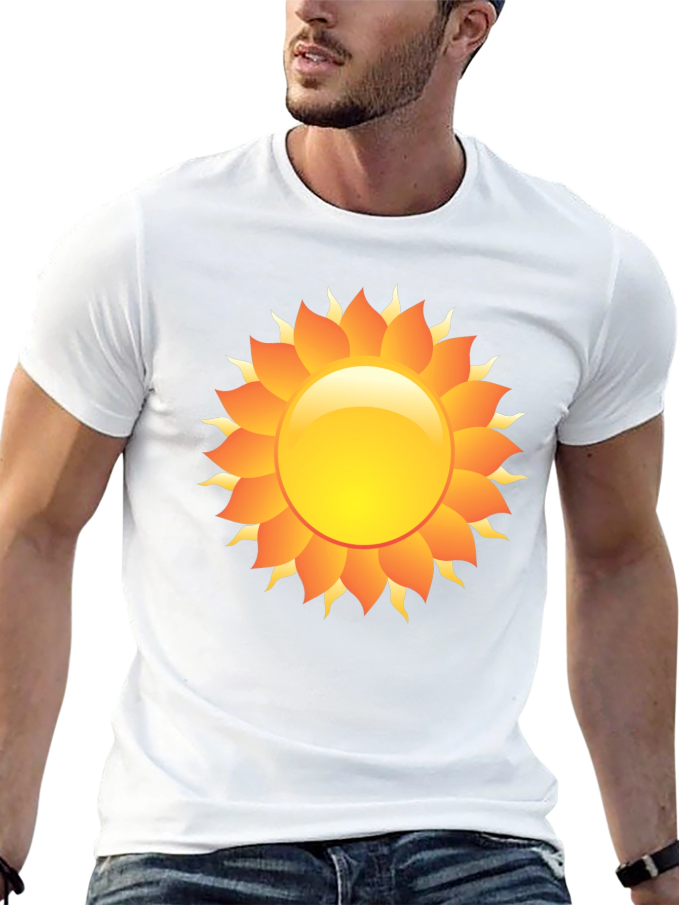 Radiant Sun Graphic Black T-Shirt