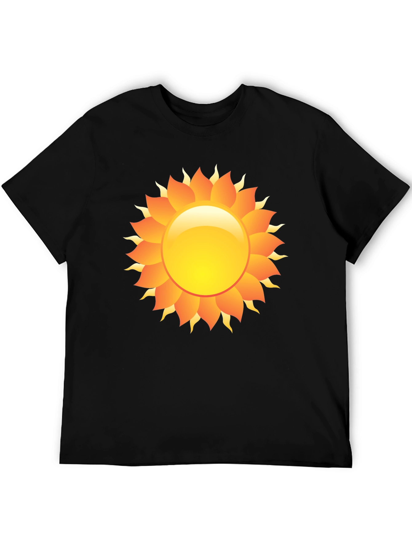 Radiant Sun Graphic Black T-Shirt