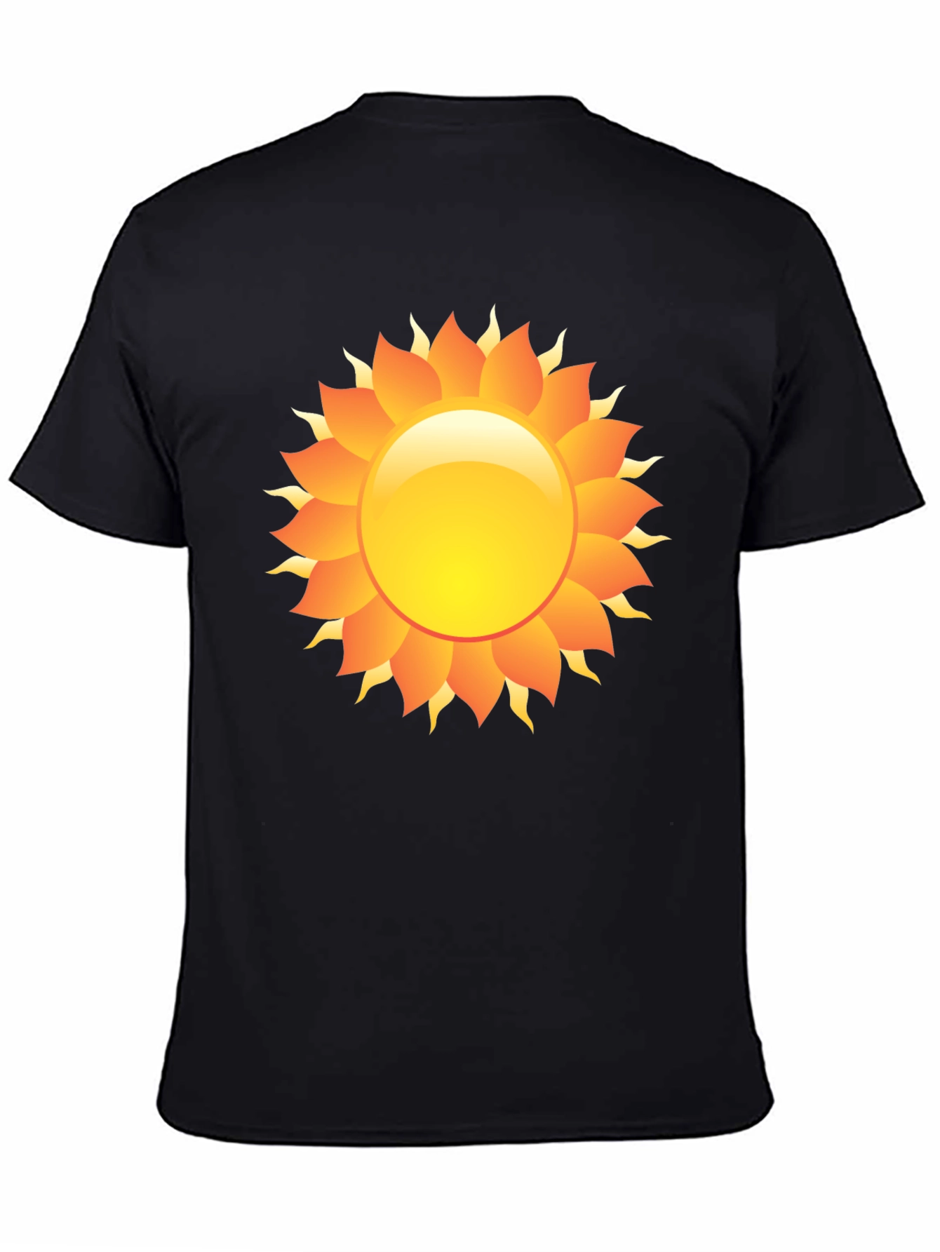 Radiant Sun Graphic Black T-Shirt