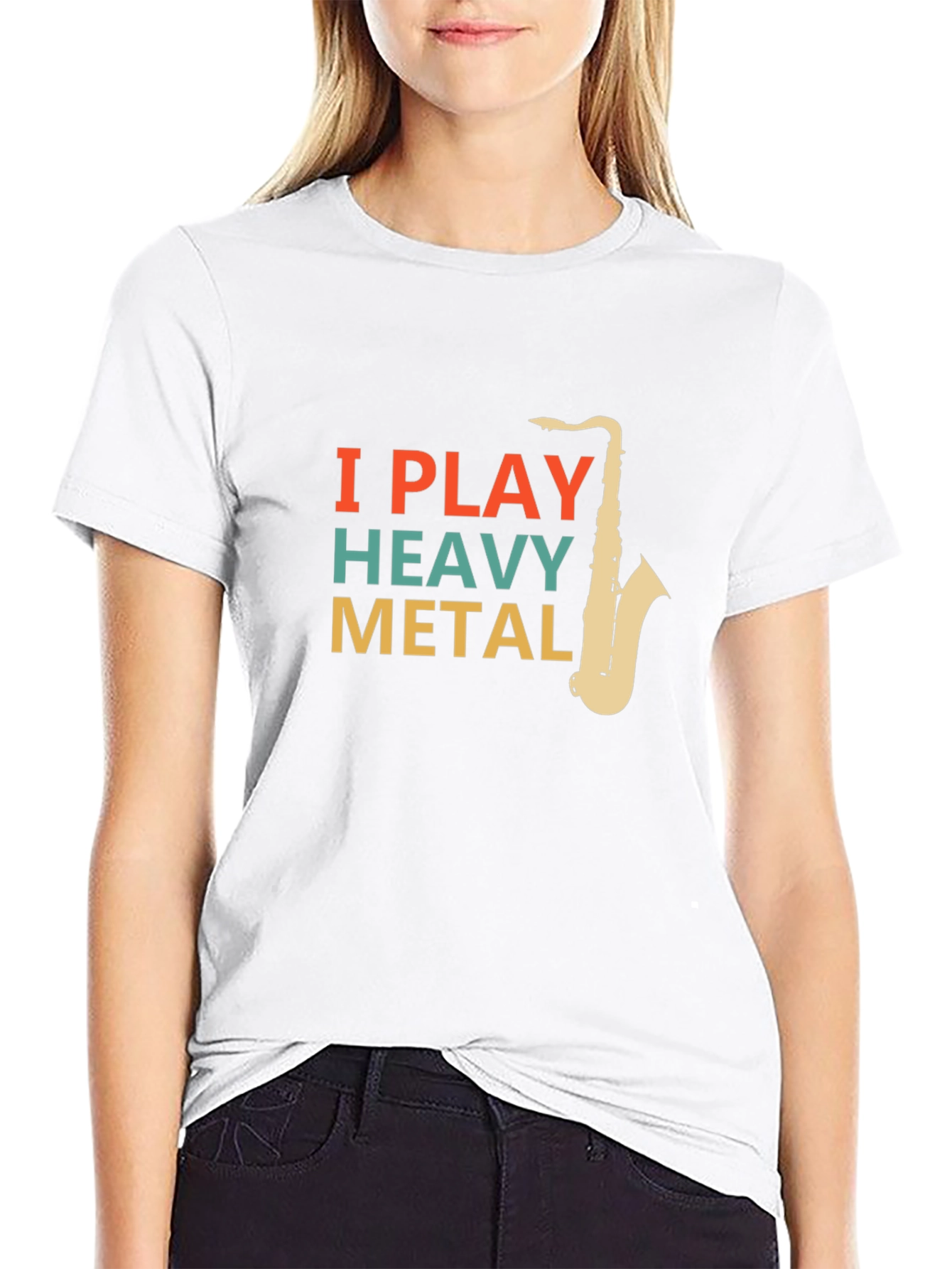 I Play Heavy Metal Saxophone T-Shirt