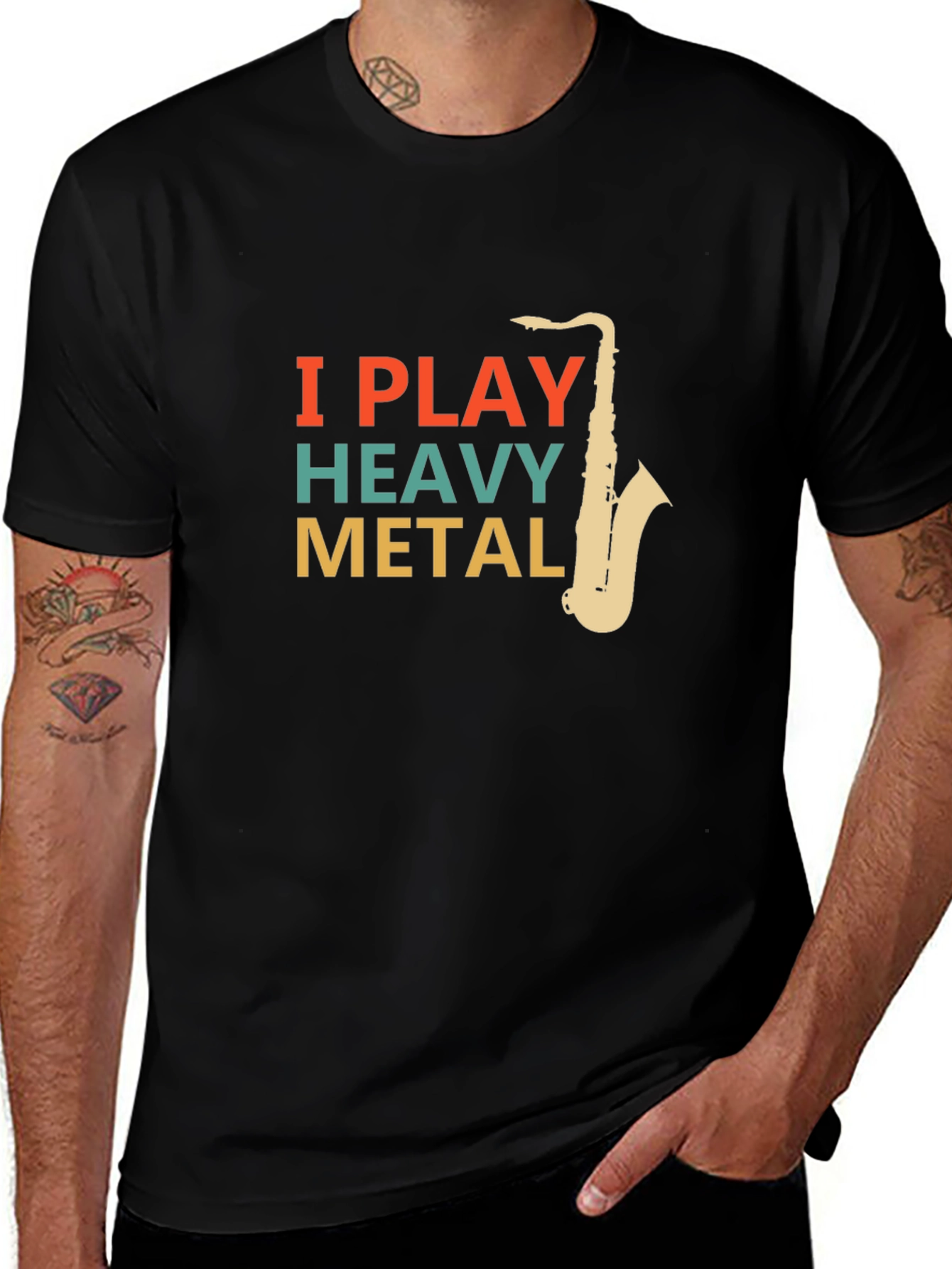 I Play Heavy Metal Saxophone T-Shirt