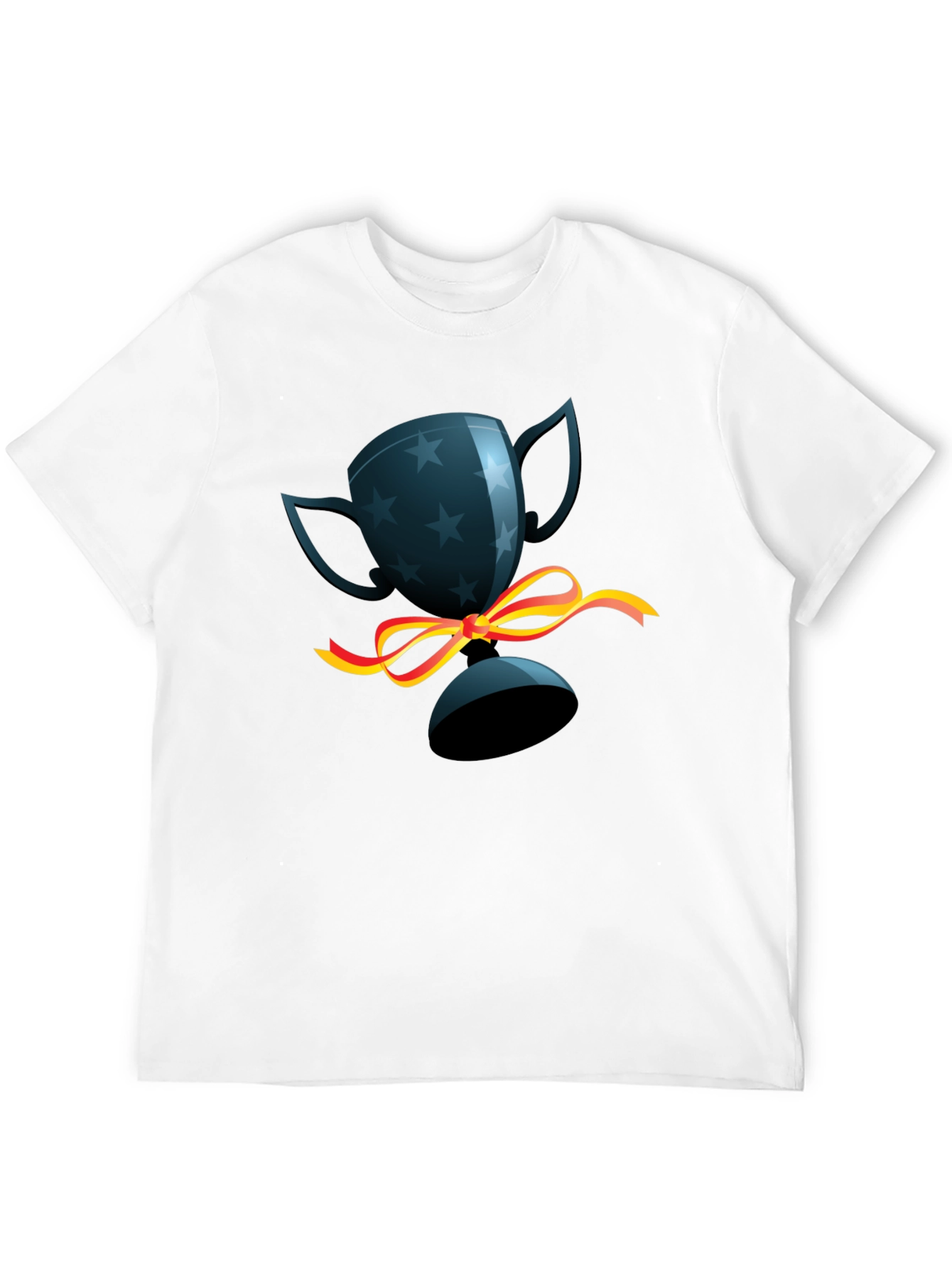 Black Trophy Graphic Tee - Mens Casual Shirt