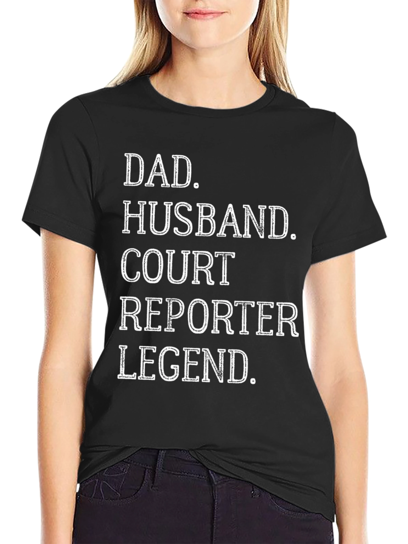 Dad Husband Court Reporter Legend T-Shirt