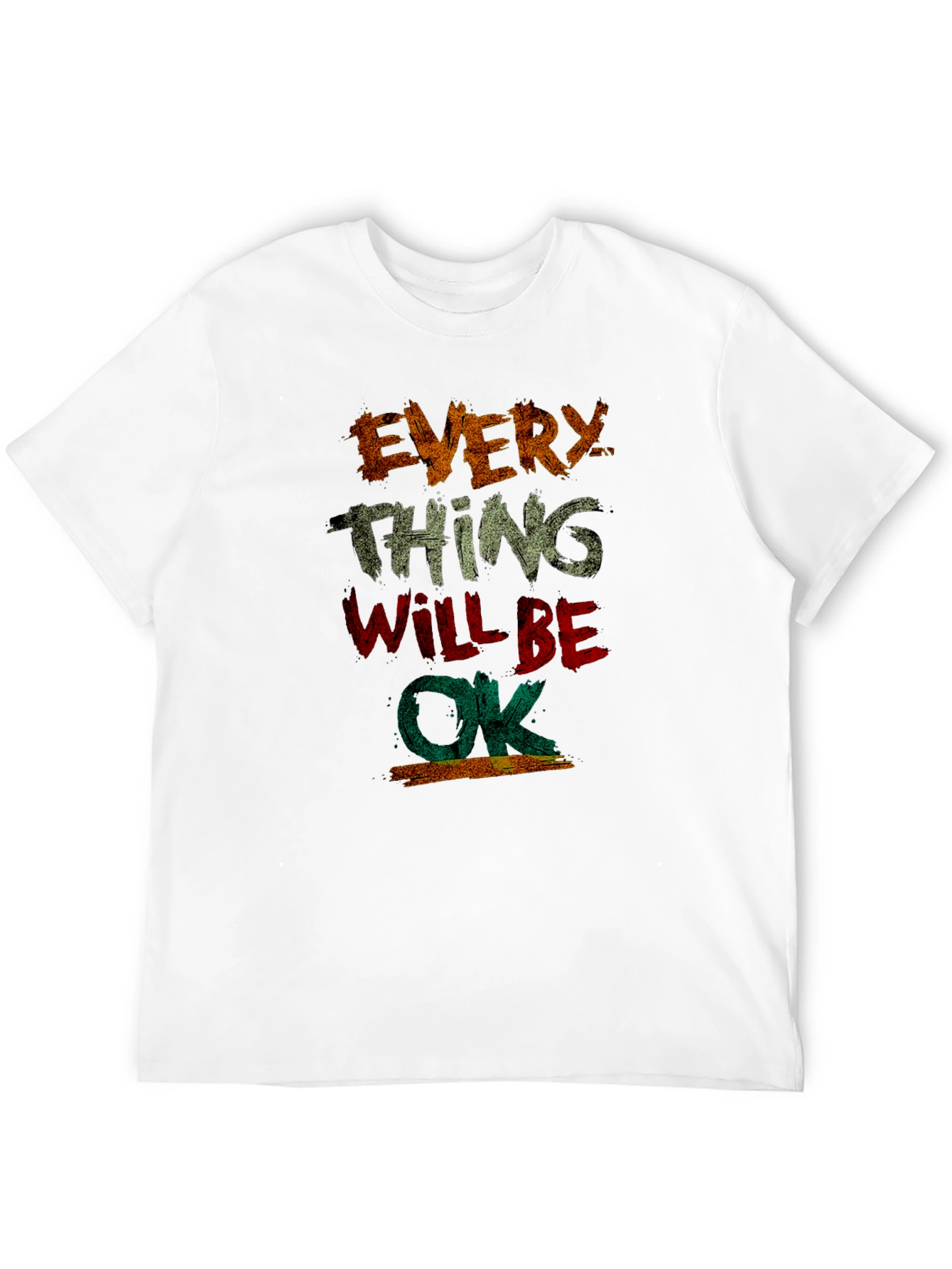 Everything Will Be OK Graphic Tee - Distressed Print