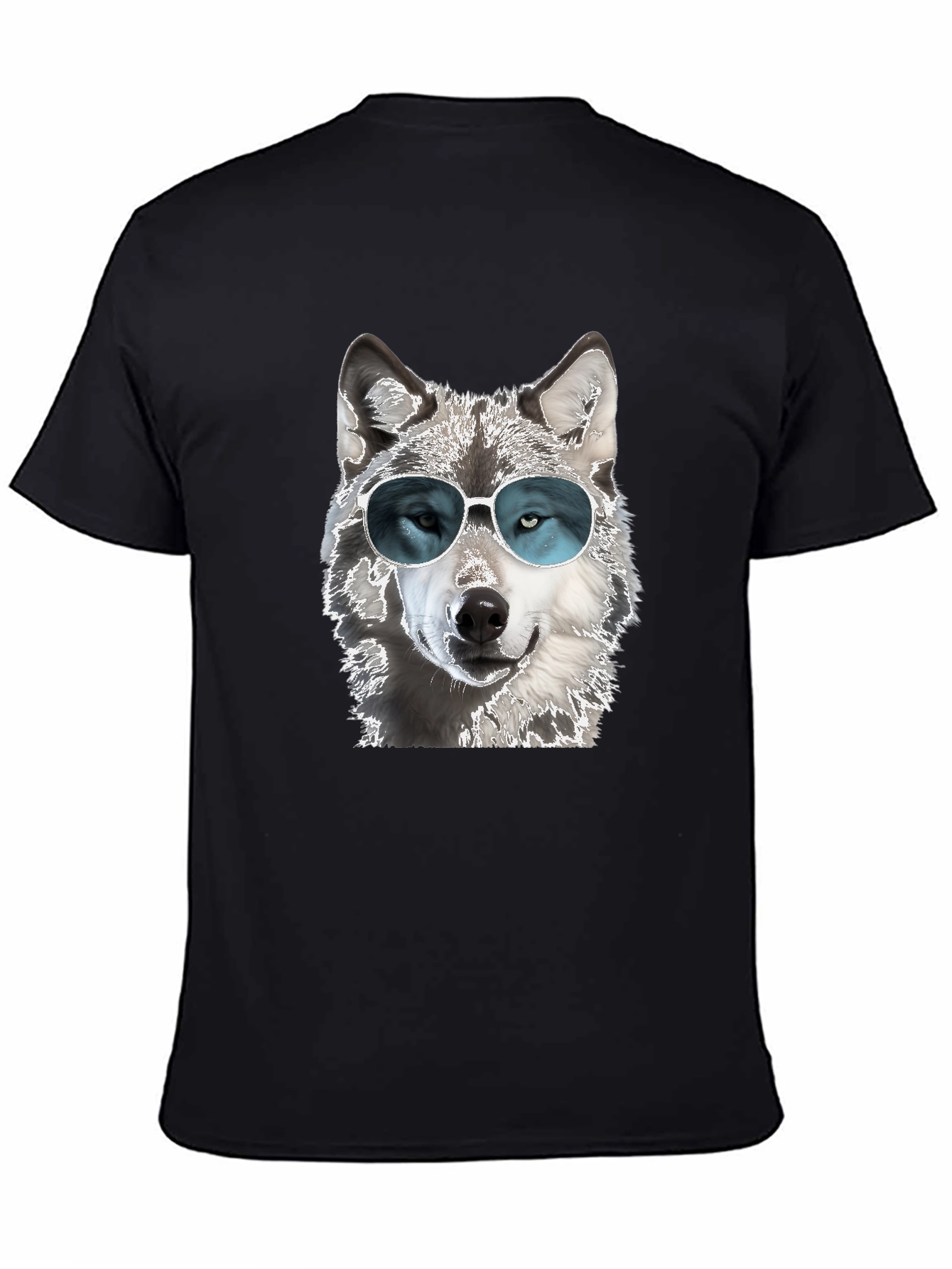 Cool Wolf T-Shirt - Sunglasses Graphic Tee