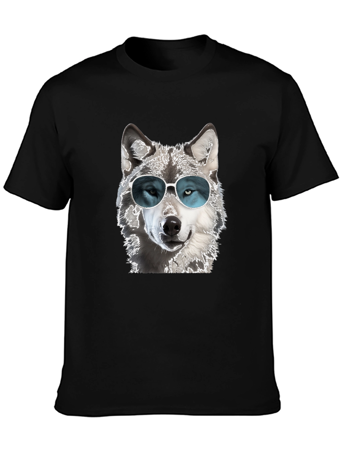 Cool Wolf T-Shirt - Sunglasses Graphic Tee